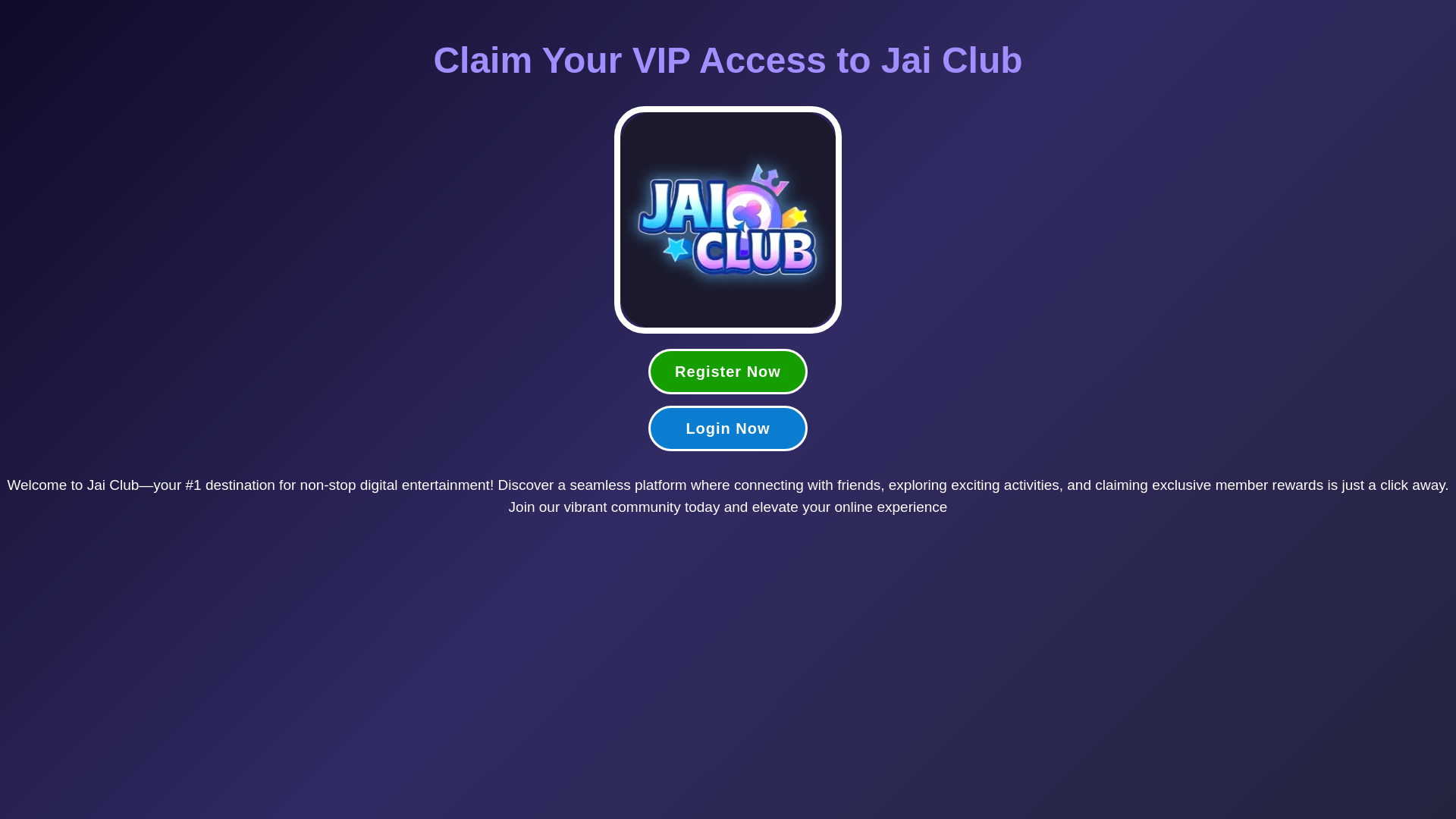 website screenshot of https://jaiclub1.store/