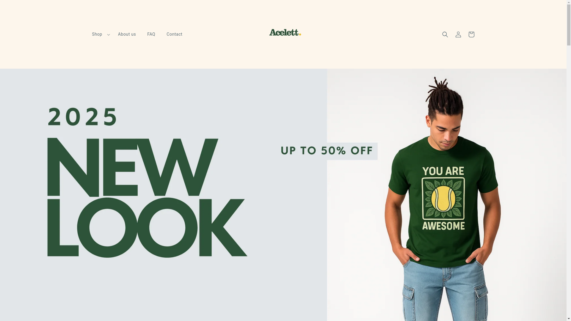 website screenshot of https://acelett.store/
