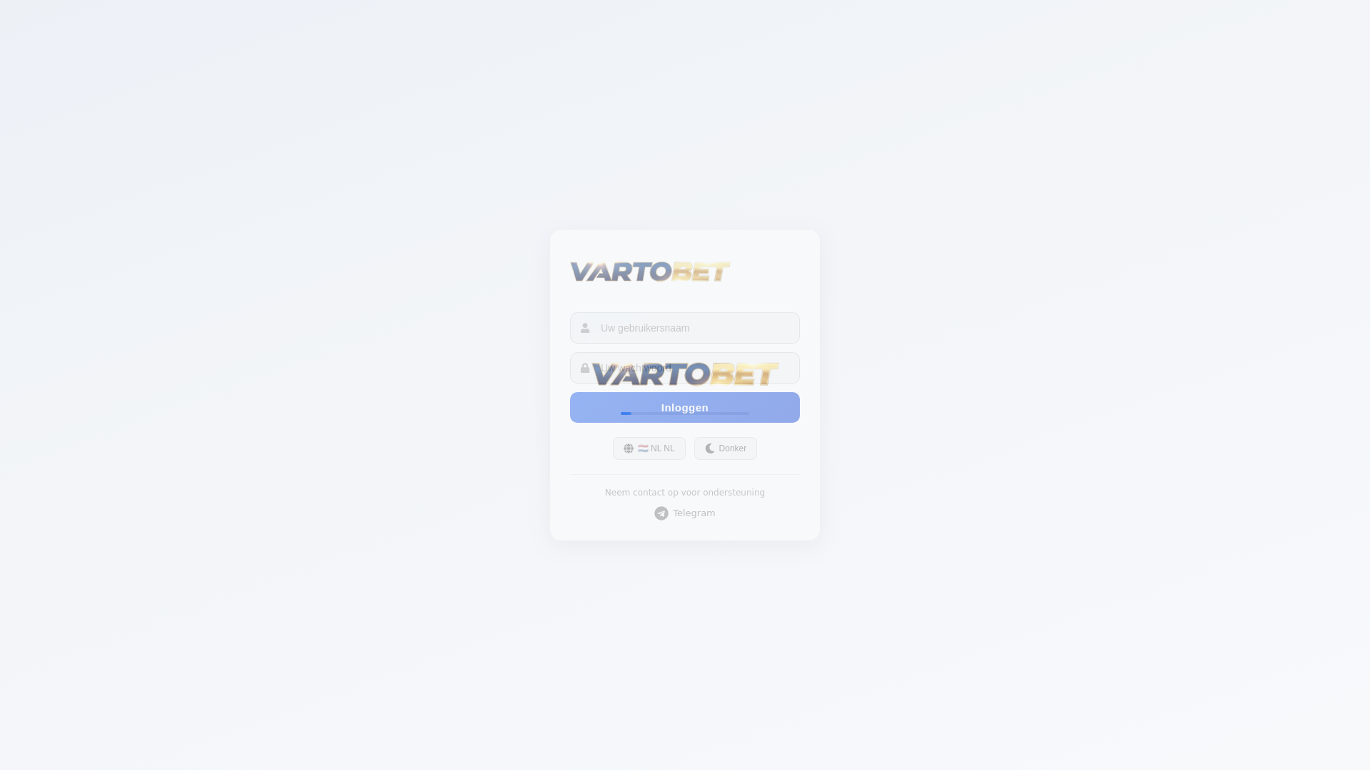 website screenshot of https://vartobet.com/