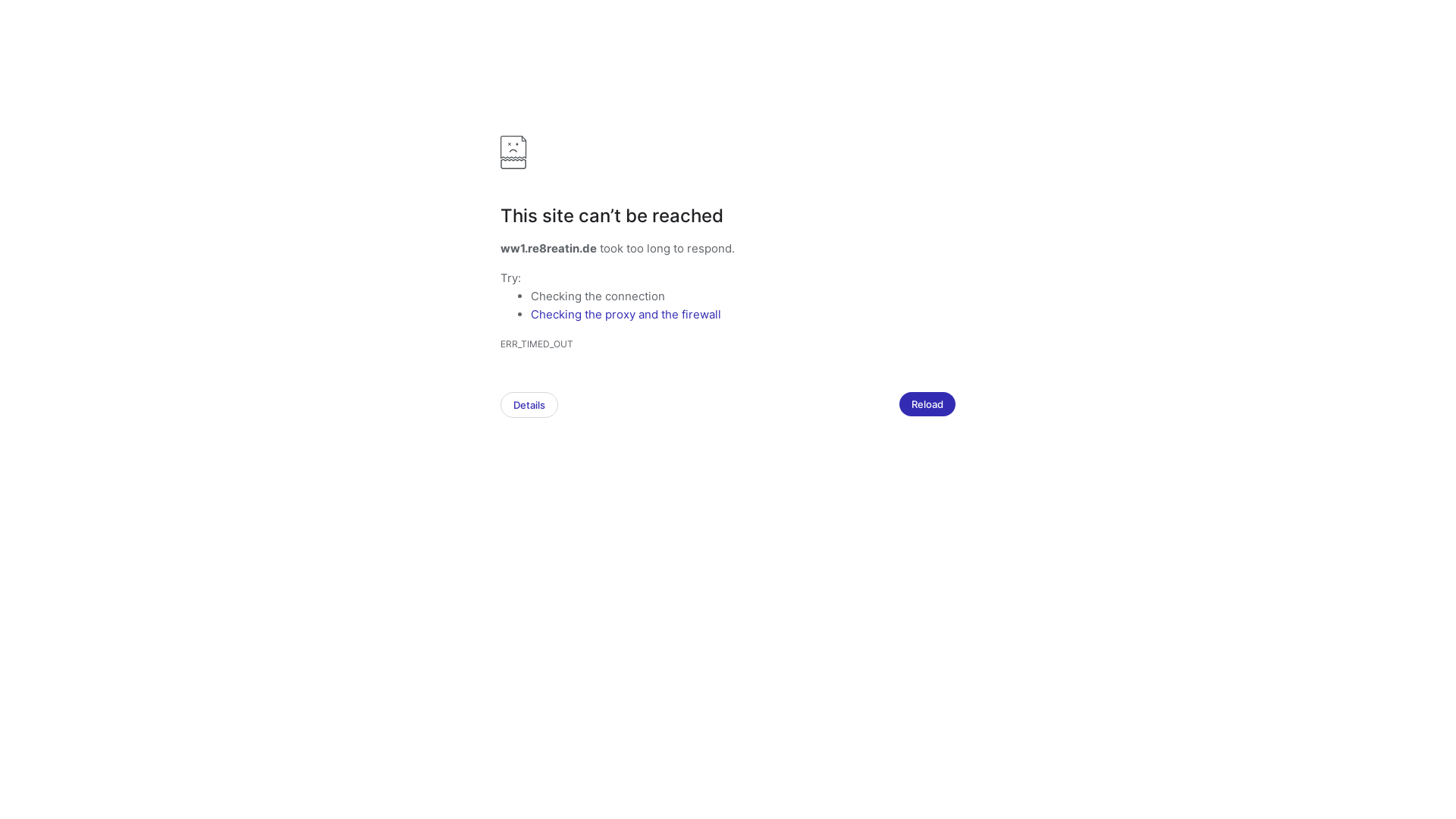 website screenshot of https://re8reatin.de/invite/i=1643