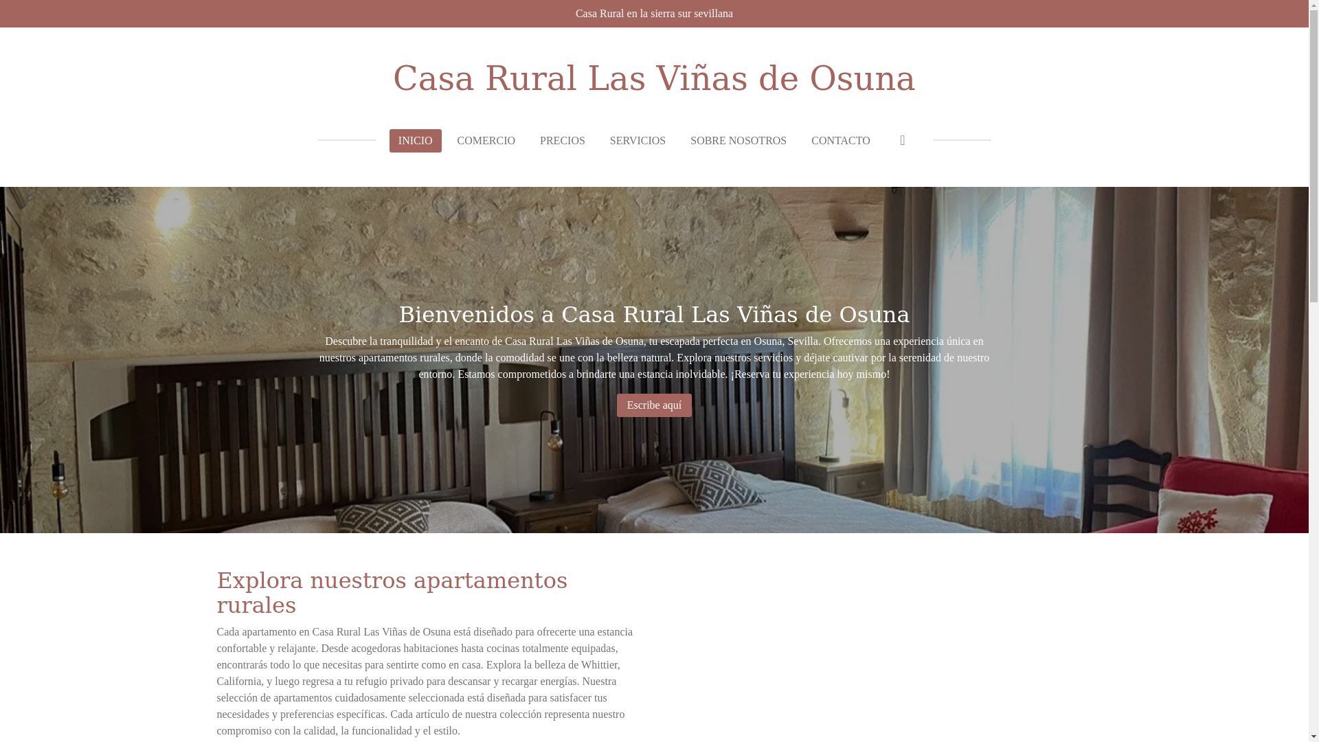 website screenshot of https://casaruralosuna.com/