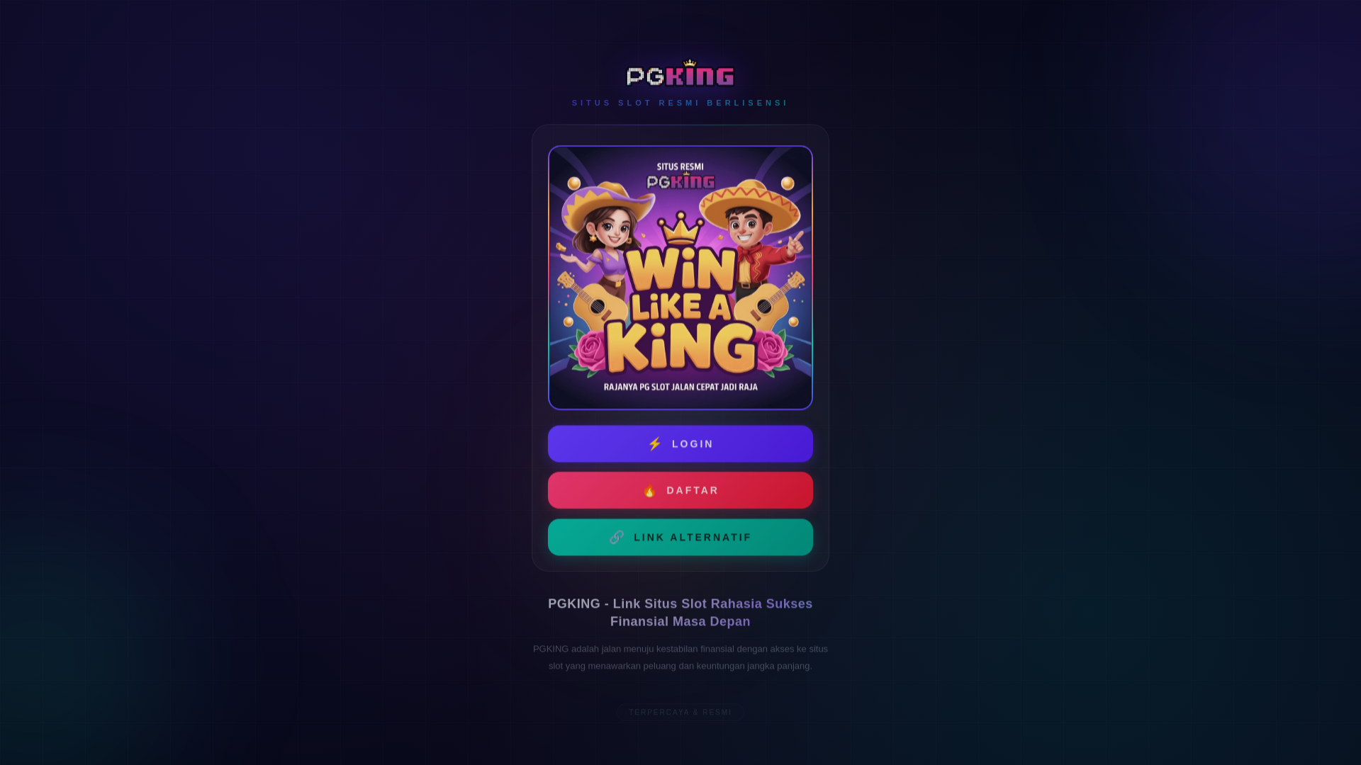 website screenshot of https://pgking-maucariapa.pages.dev/