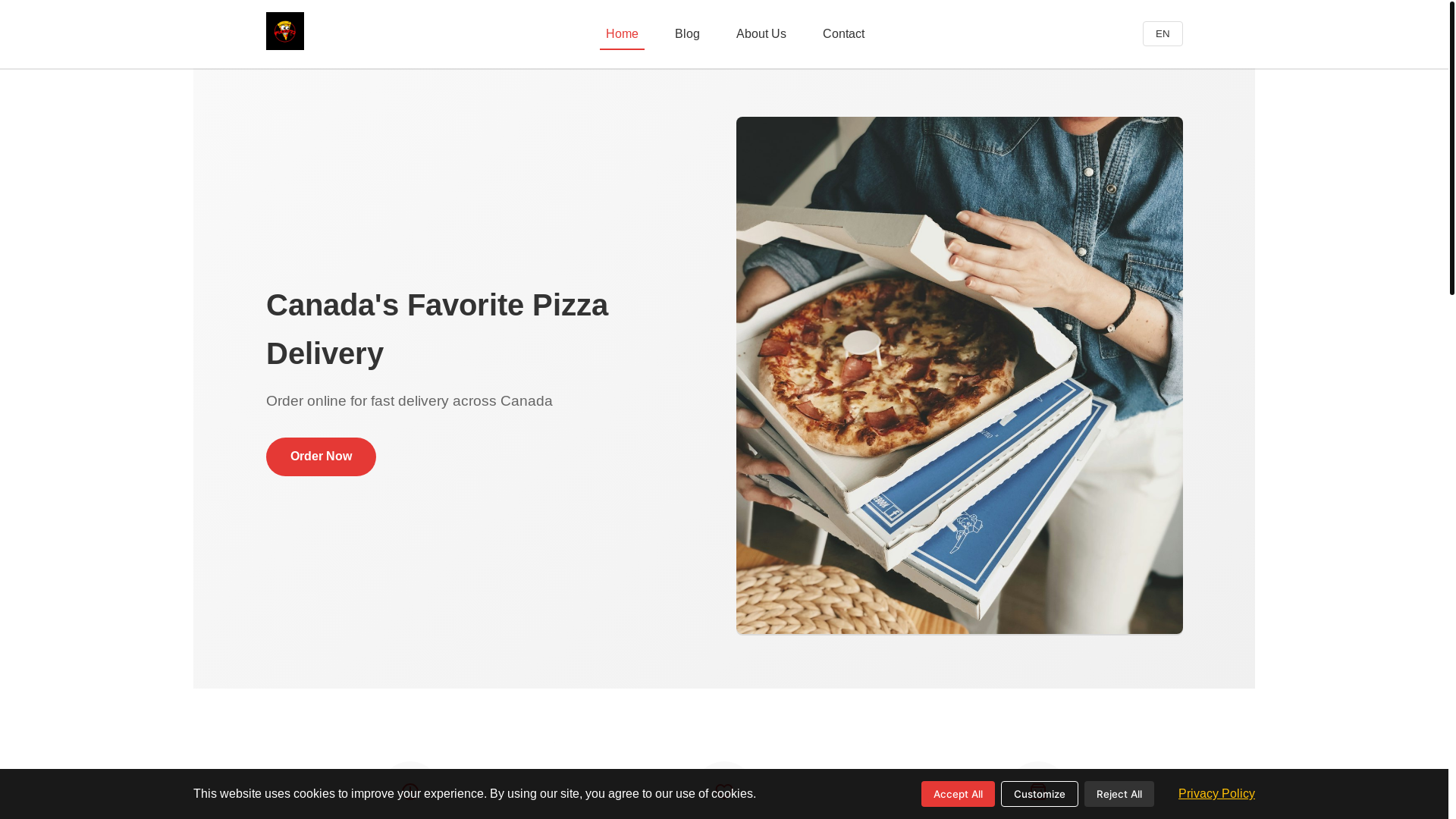 website screenshot of https://plzza73-orderca.world/