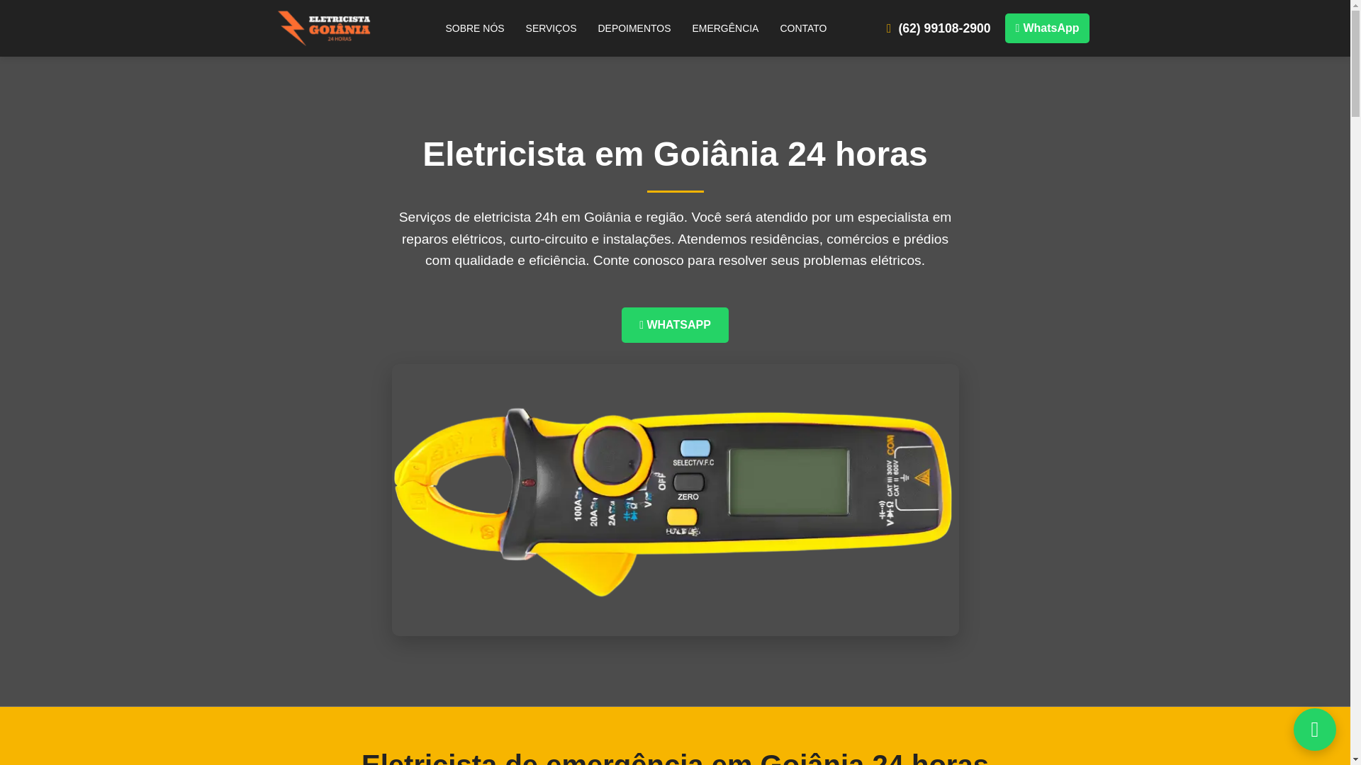 website screenshot of https://eletricista-goiania.pages.dev/