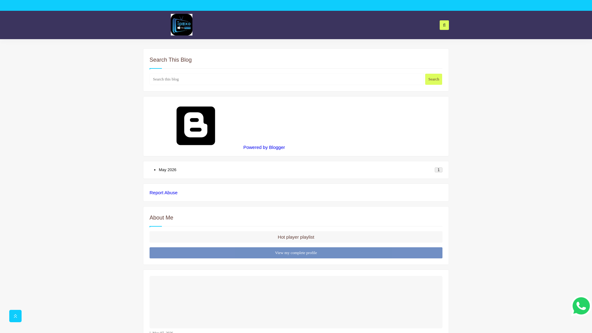 website screenshot of https://ipexoplayer.de/