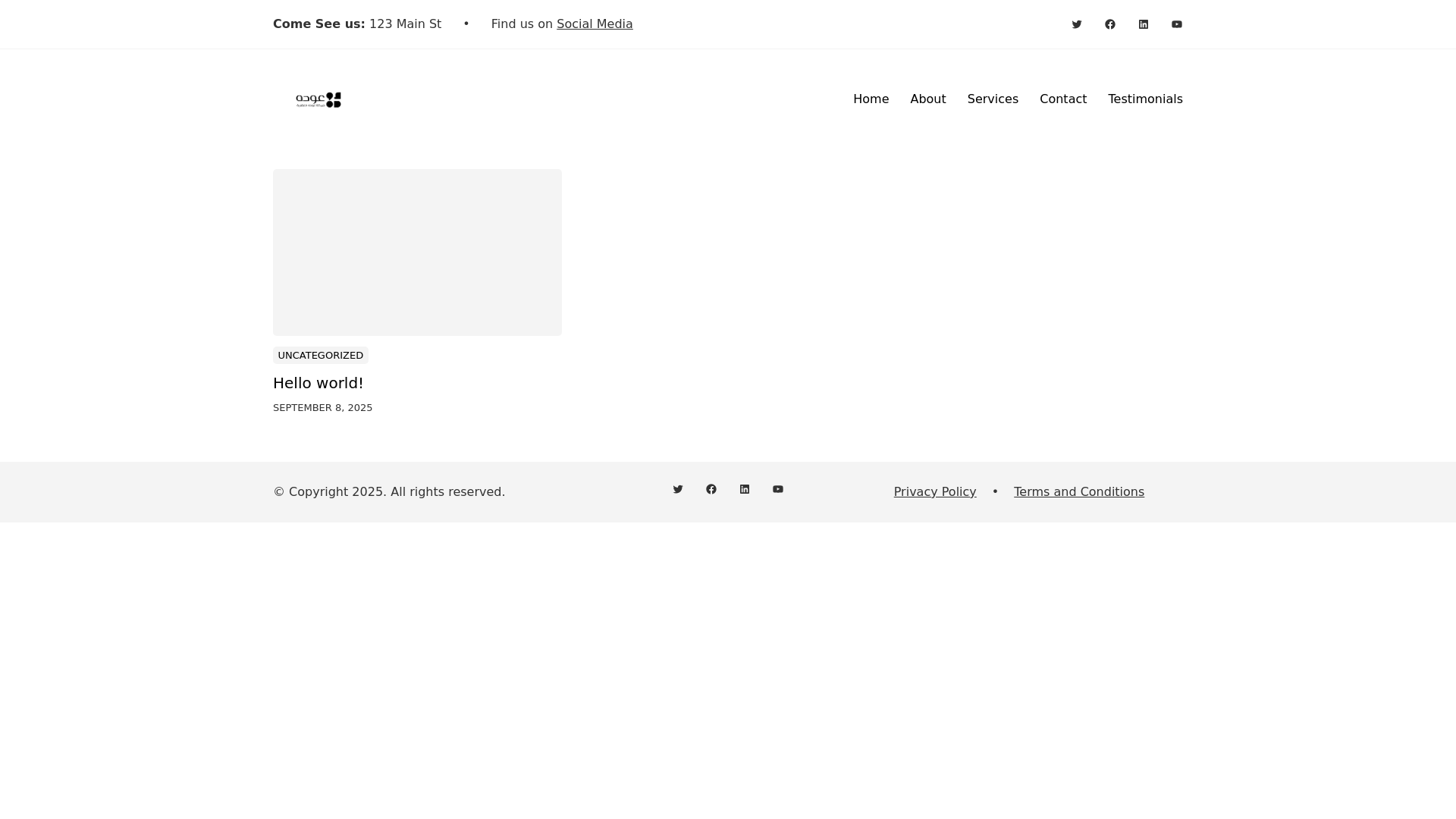 website screenshot of https://oudaestates.com/