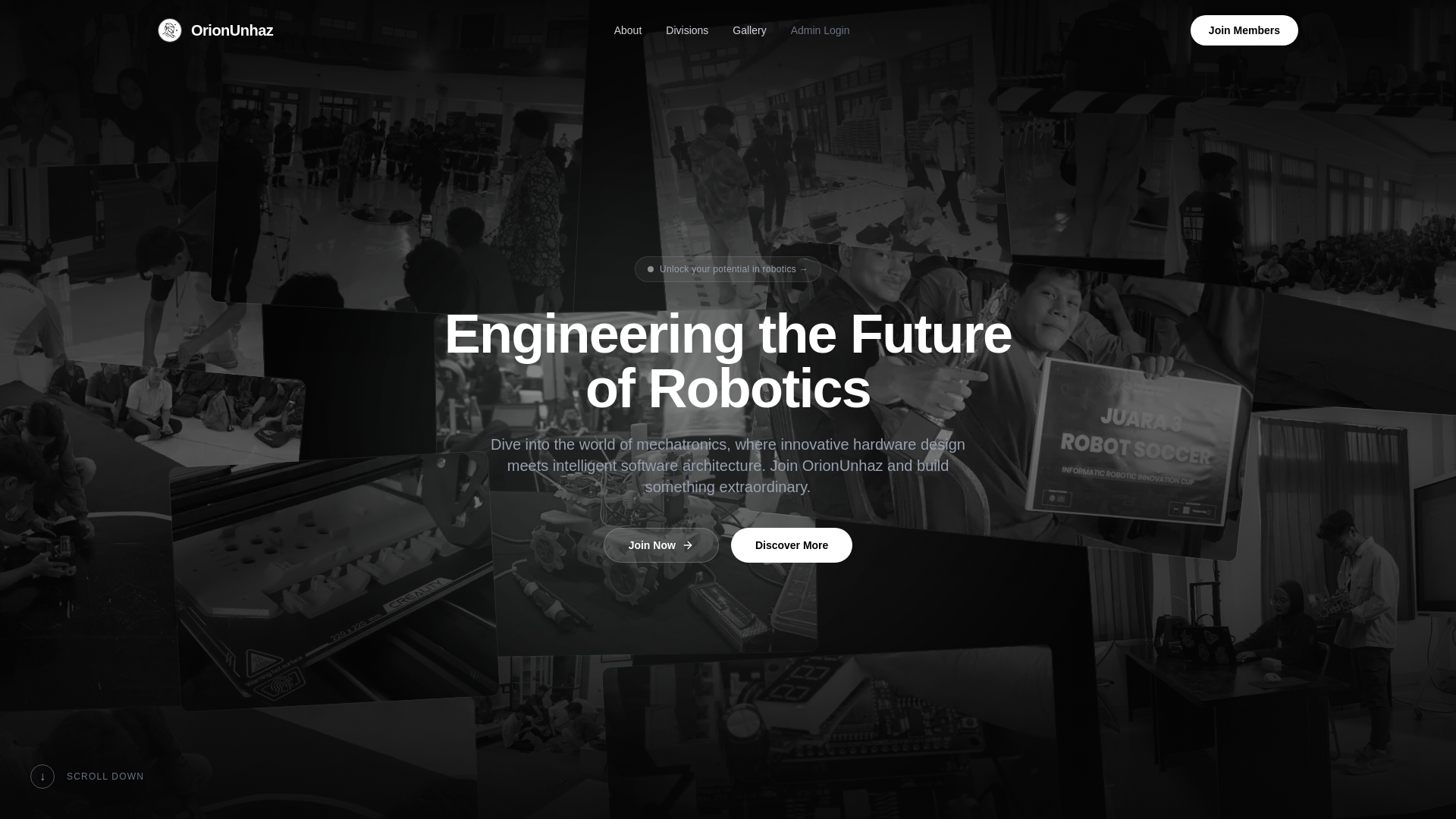 website screenshot of https://orionunhaz.online/