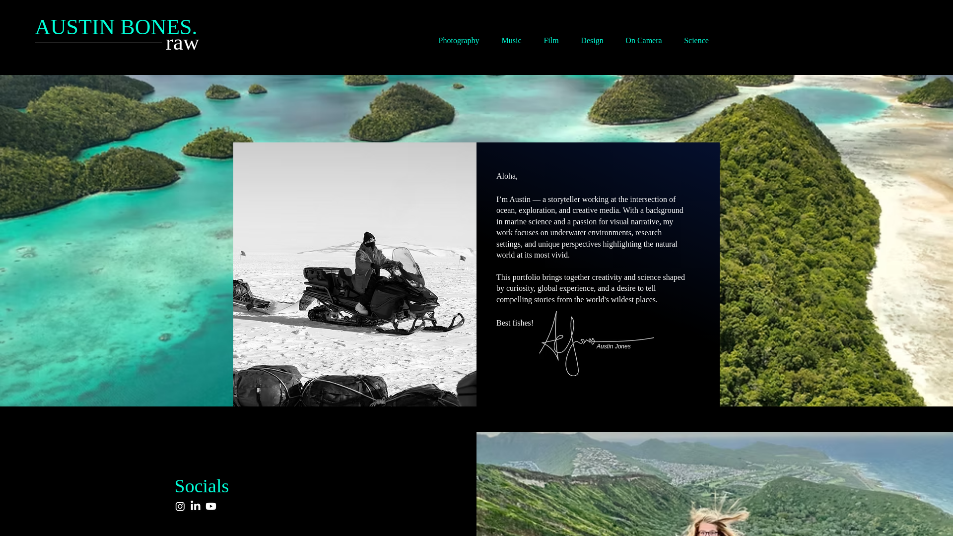 website screenshot of https://austinbones.net
