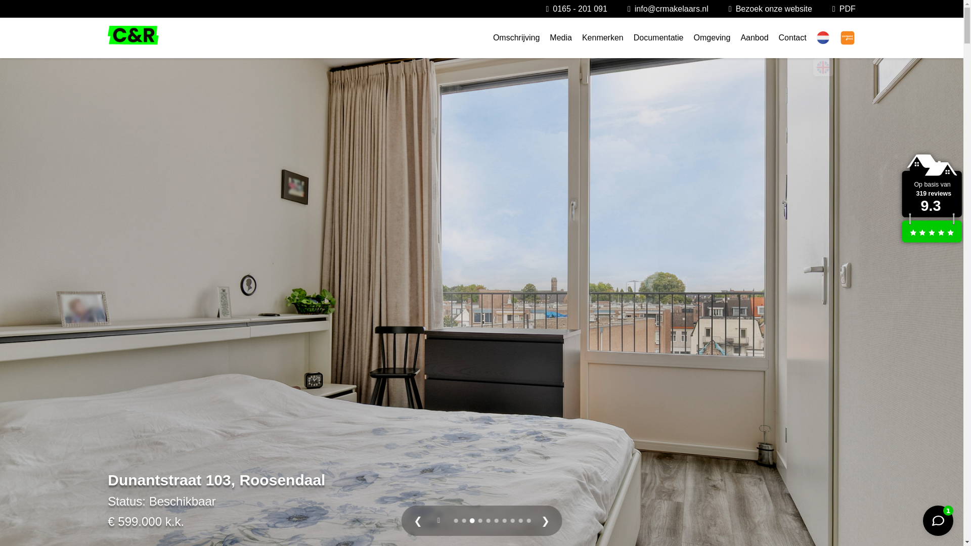 website screenshot of https://dunantstraat103.nl/