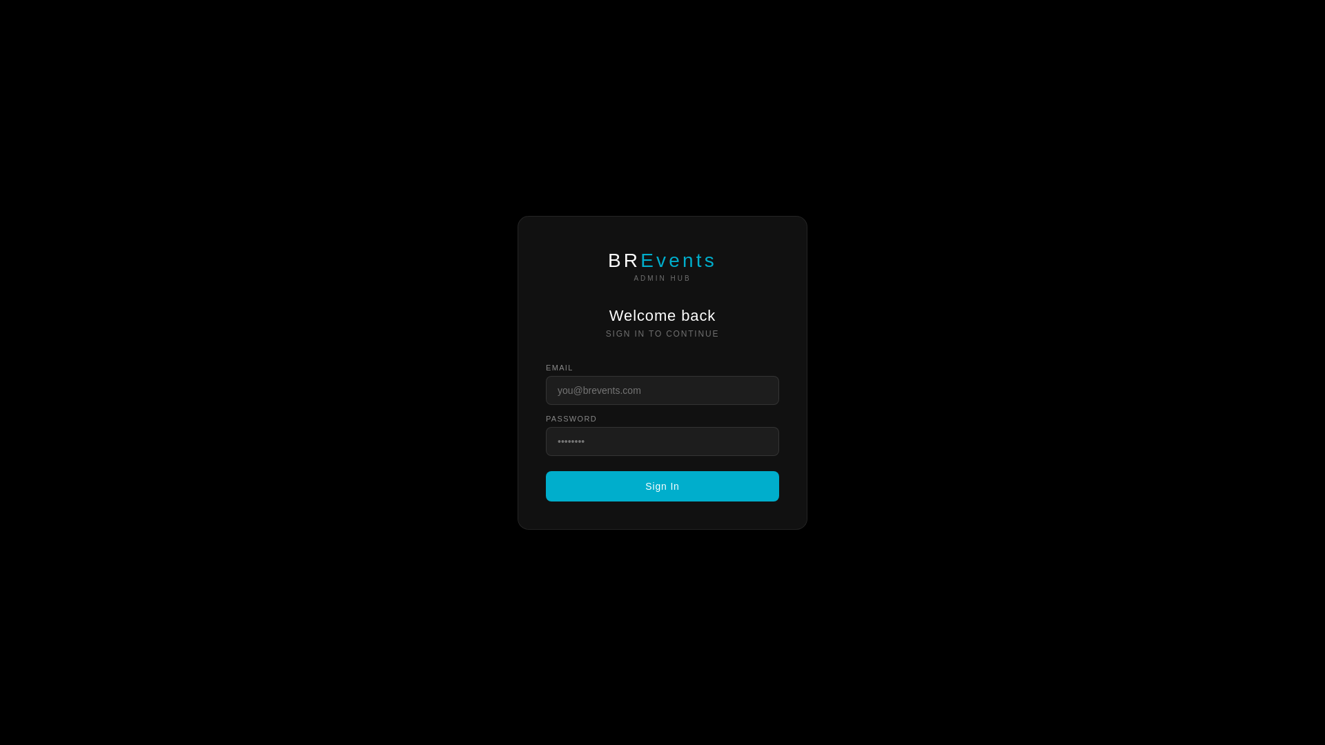 website screenshot of https://brevents-hub.pages.dev/