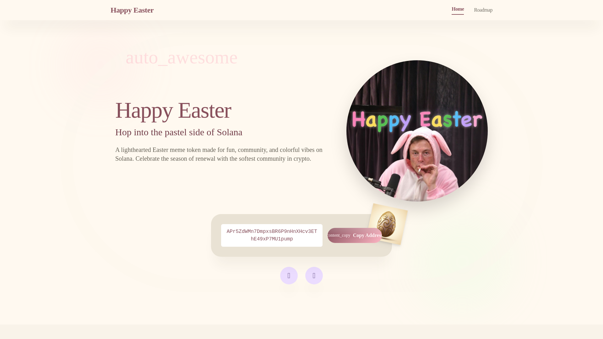 website screenshot of https://happyeastersol.com/