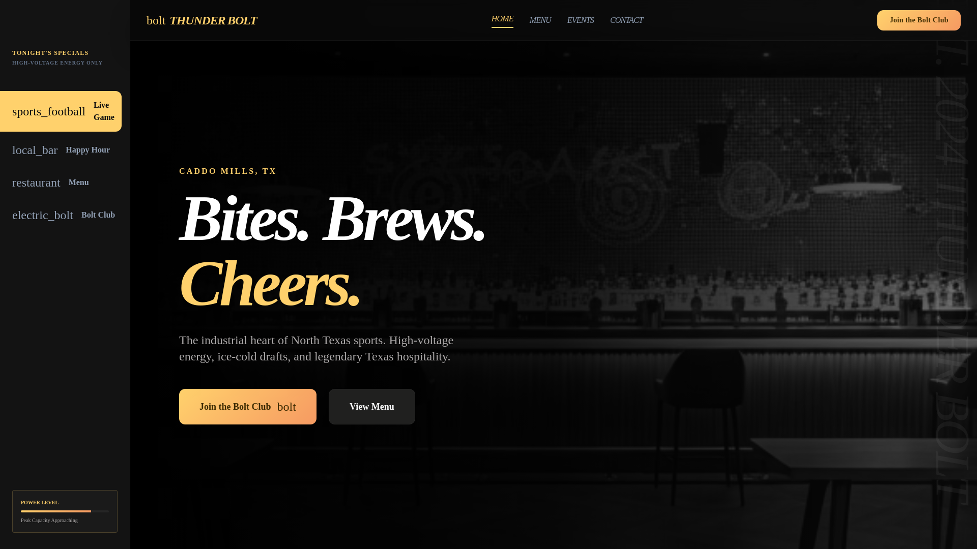 website screenshot of https://thunderbolttx.com/