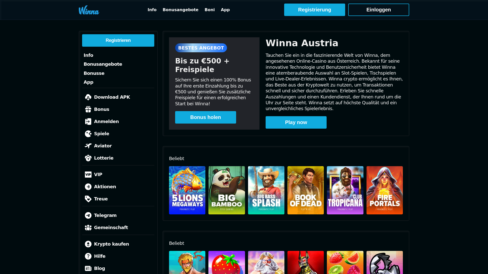 website screenshot of https://winnaaustria-com.pages.dev/