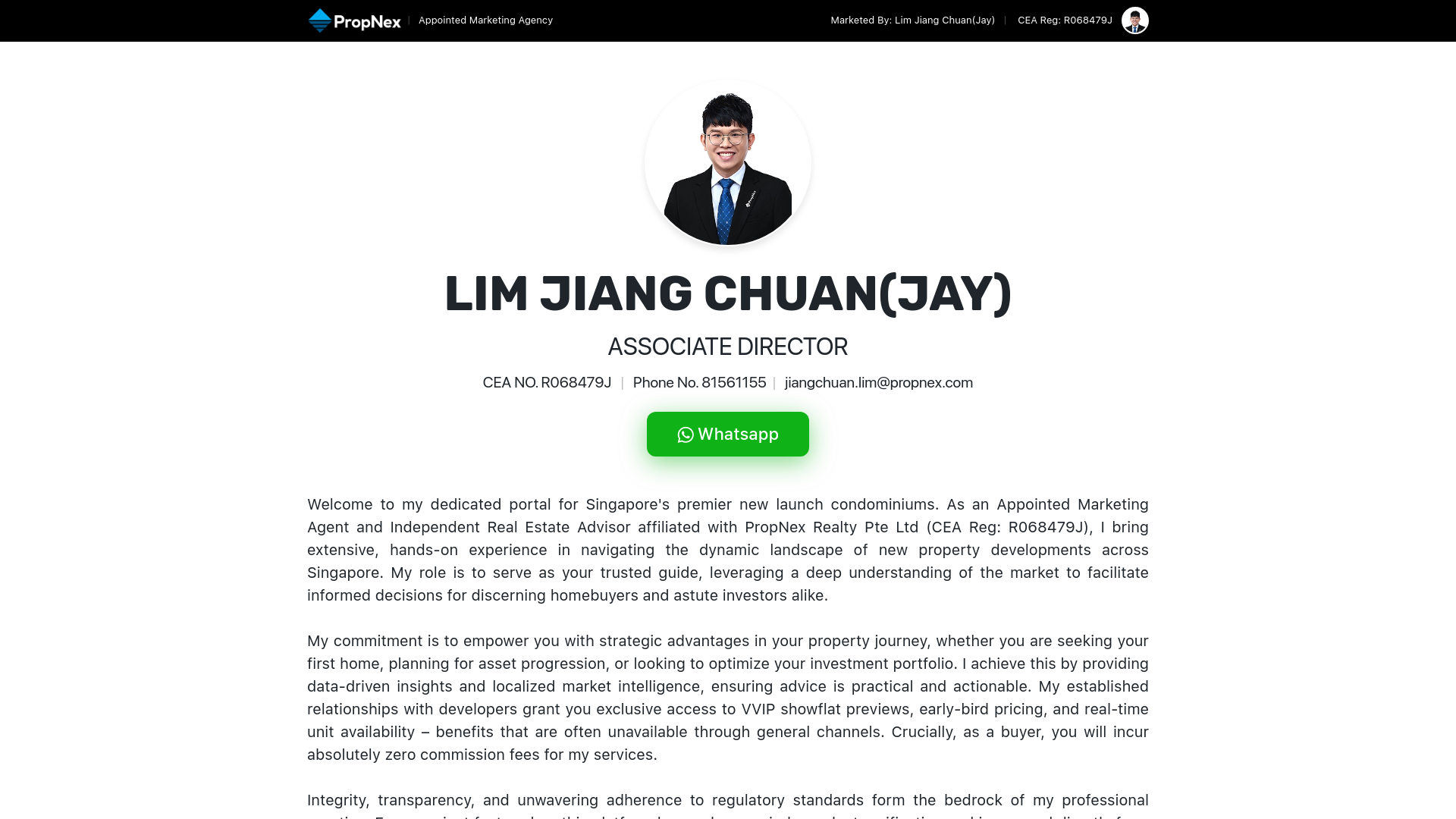 website screenshot of https://reports.com.sg/