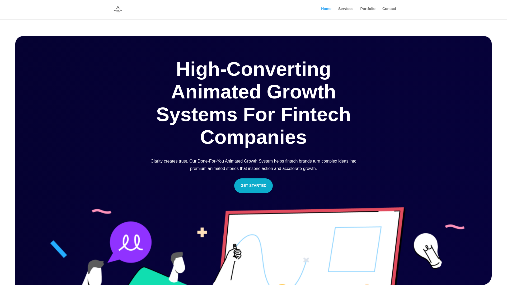 website screenshot of https://clickanimatixvid.com/