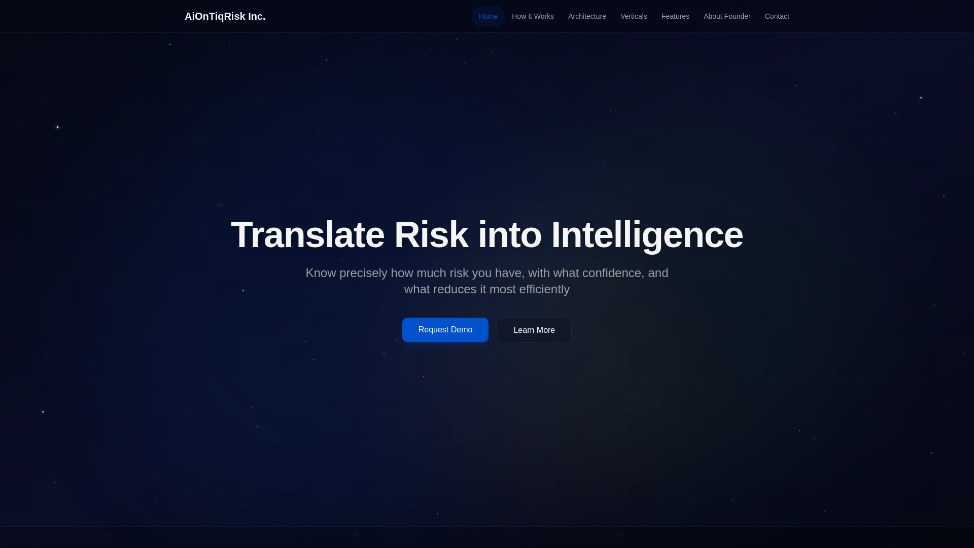 website screenshot of https://aiontiqrisk.net/
