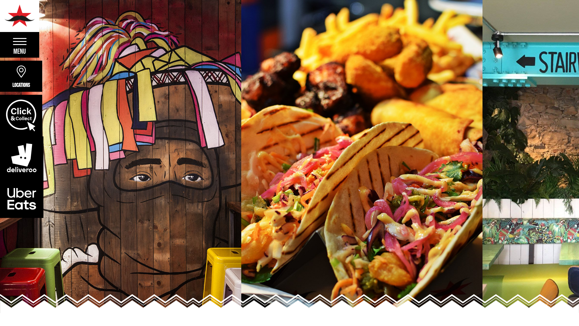 website screenshot of https://zapatistaburrito.com/