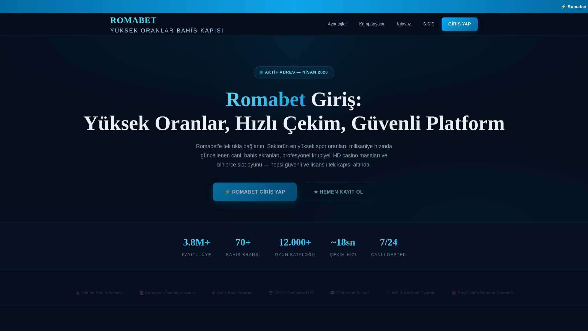 website screenshot of https://m.romabet-adresi.vip/