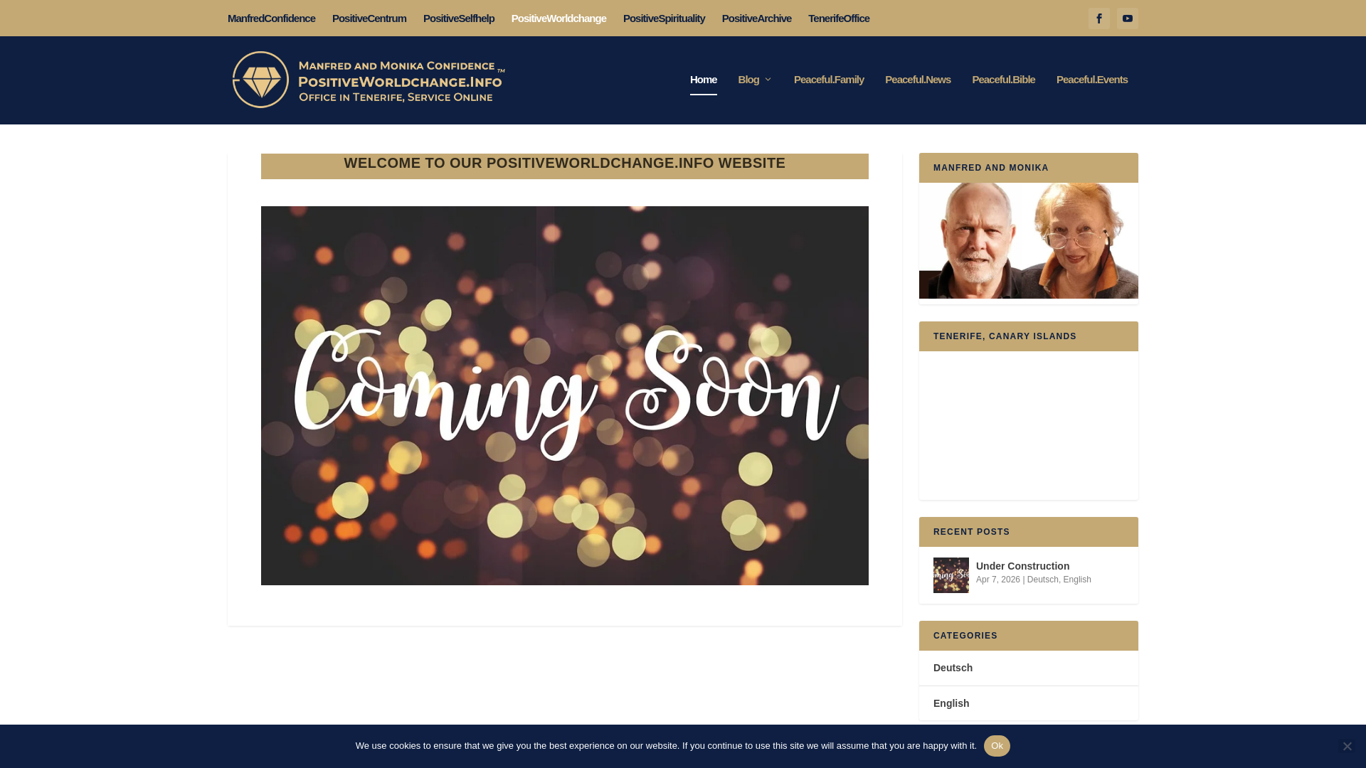 website screenshot of https://positiveworldchange.info/