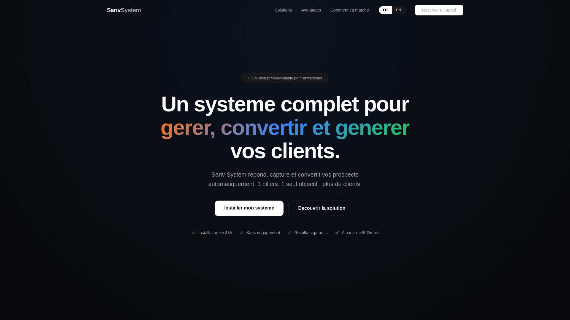 website screenshot of https://sarivsystem.pages.dev/