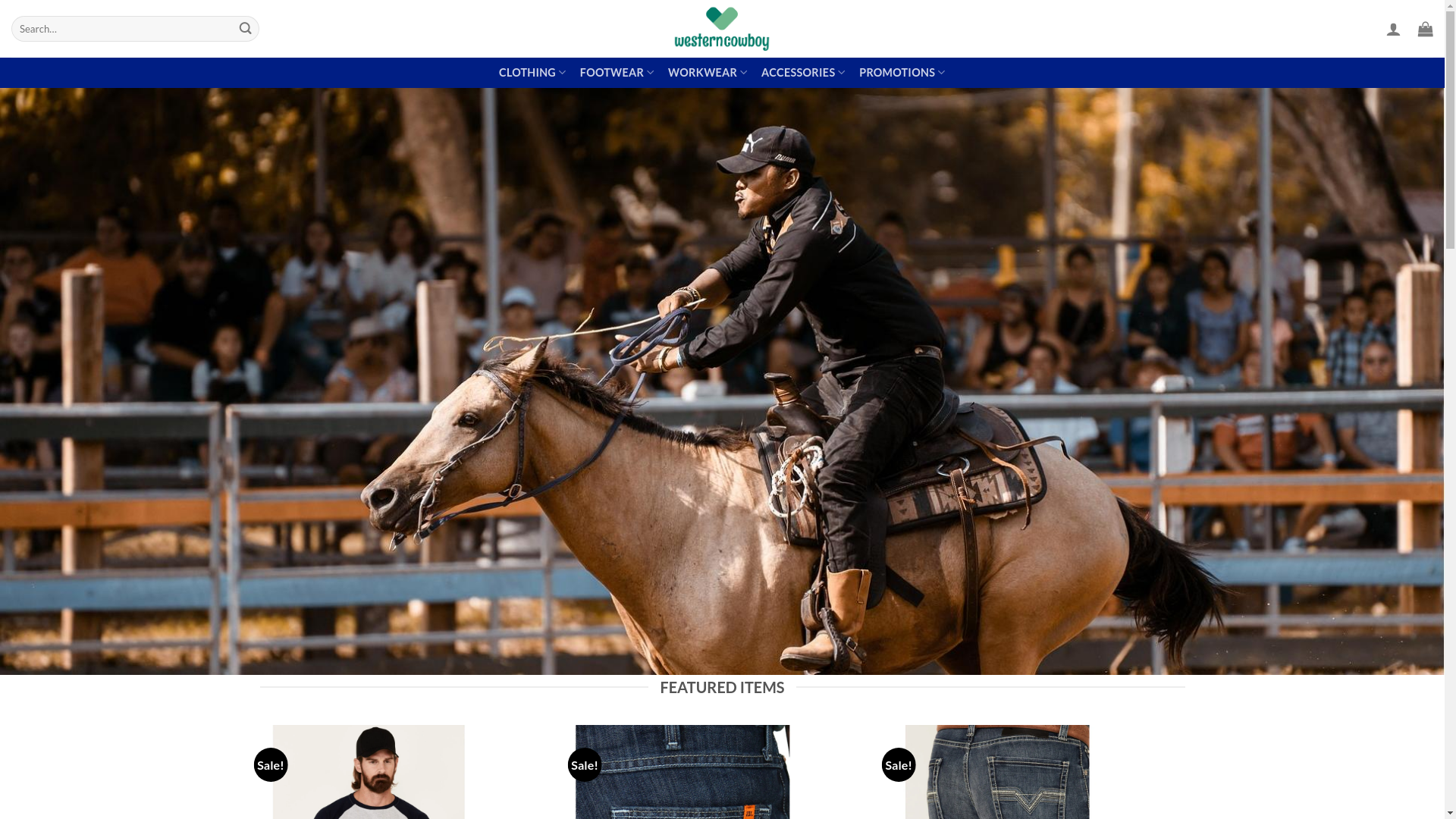 website screenshot of https://cowboygearsale.com/