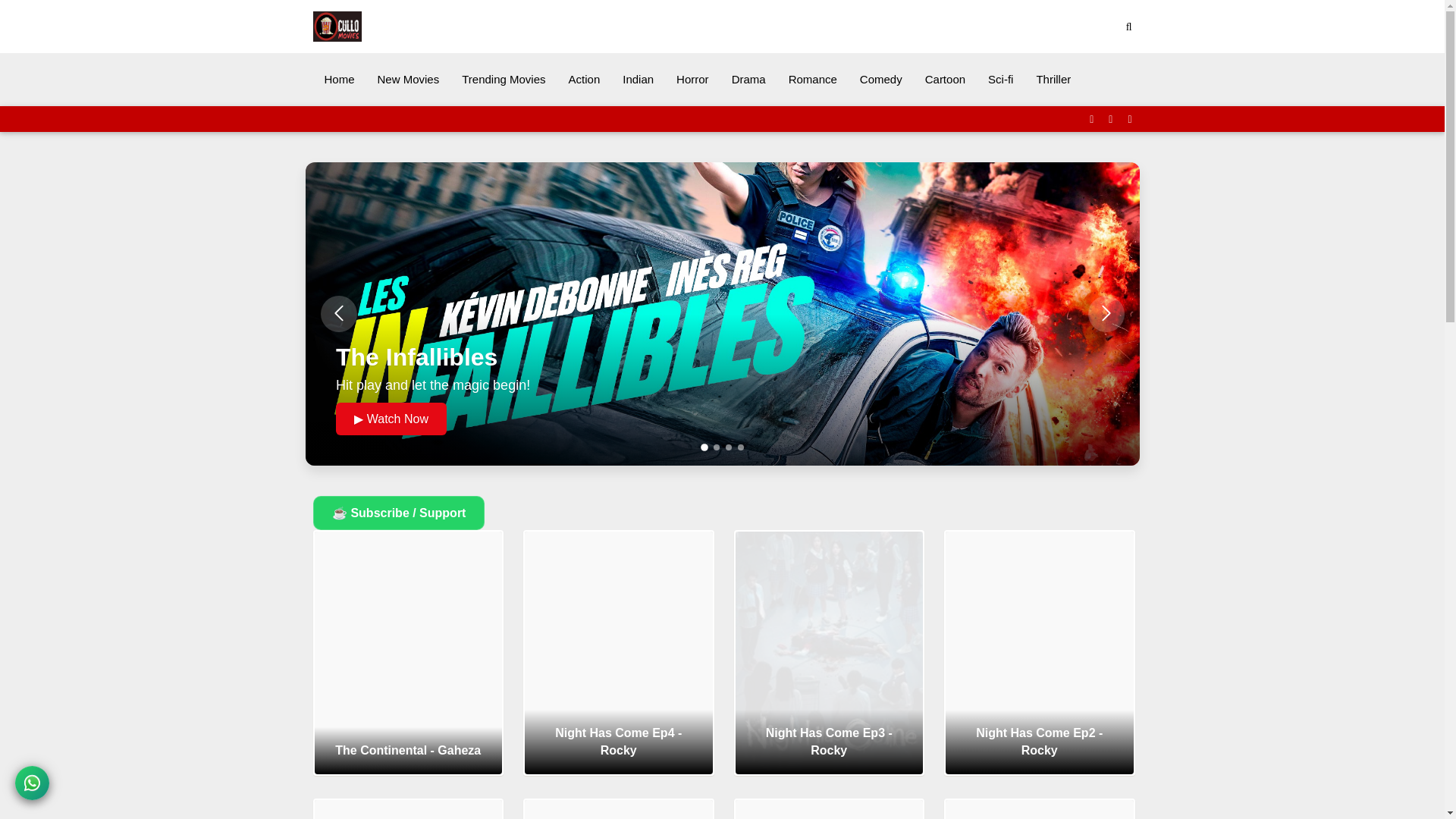 website screenshot of https://cullomovies.com/