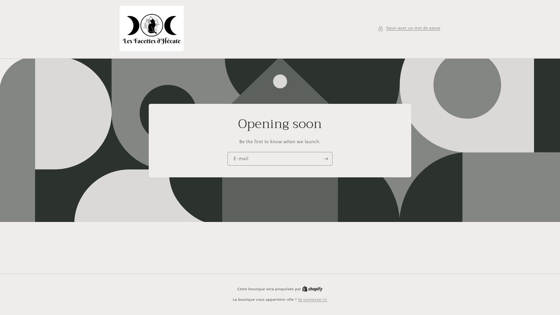 website screenshot of https://lesfacettesdhecate.com/