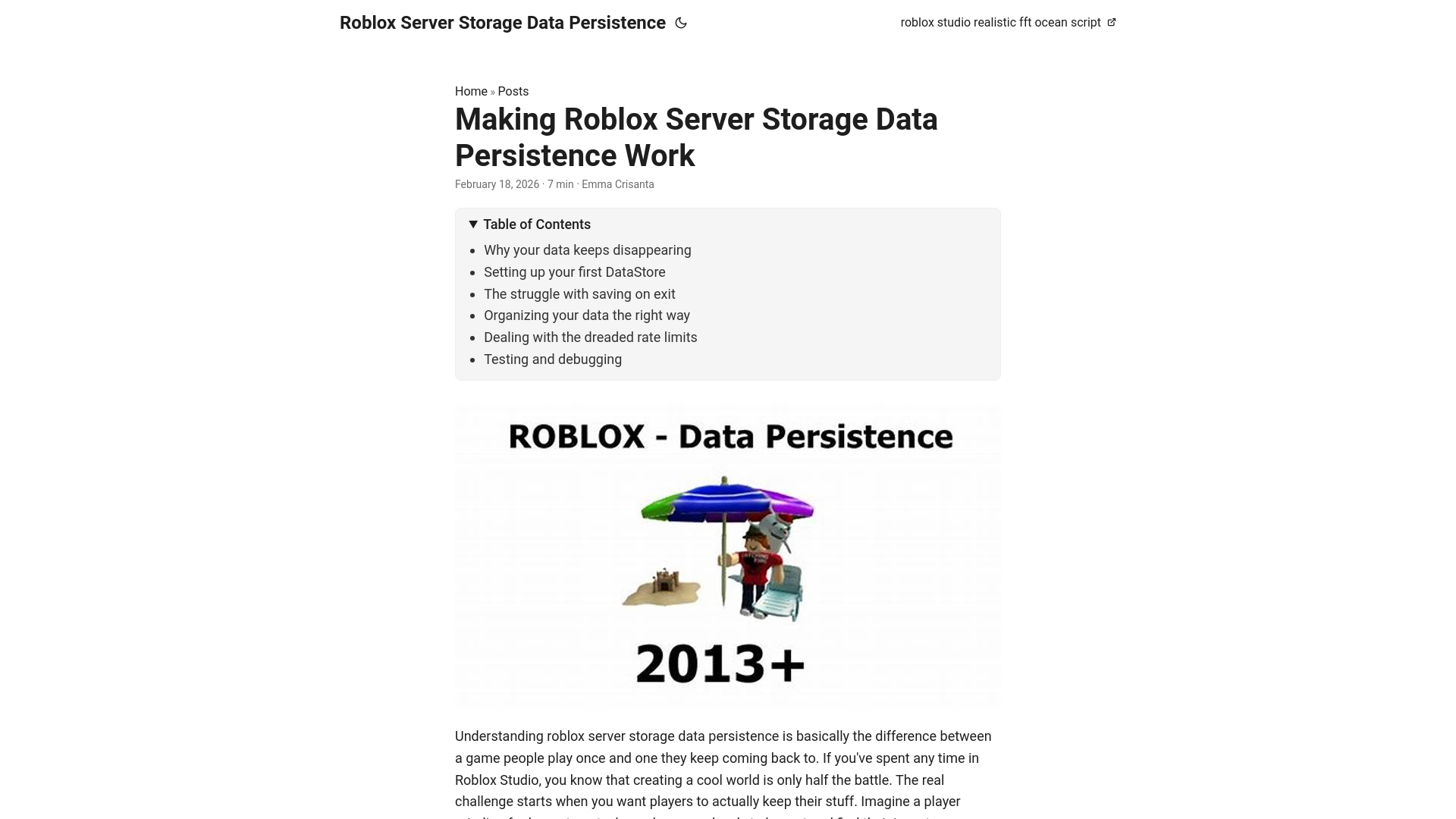 website screenshot of https://roblox-server-storage-data-persistence.pages.dev/