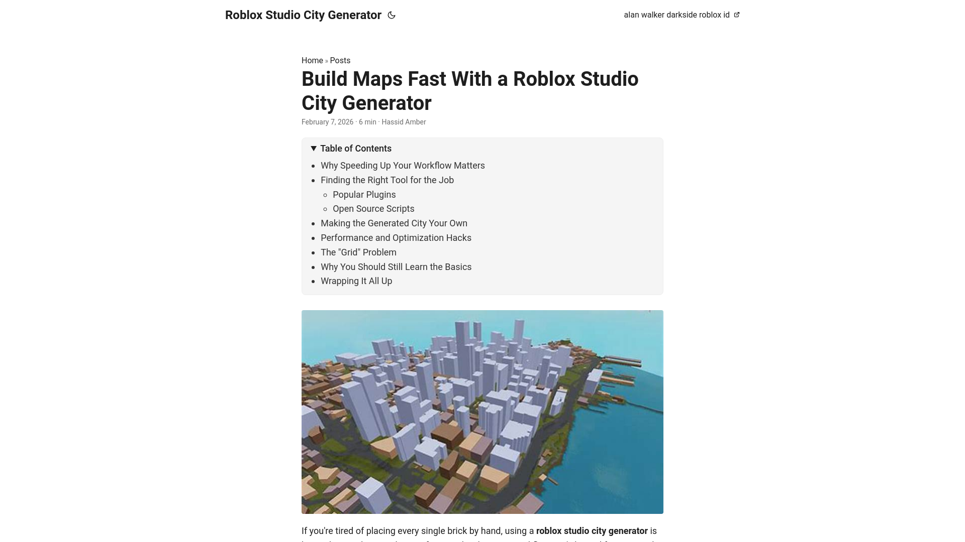 website screenshot of https://roblox-studio-city-generator.pages.dev/