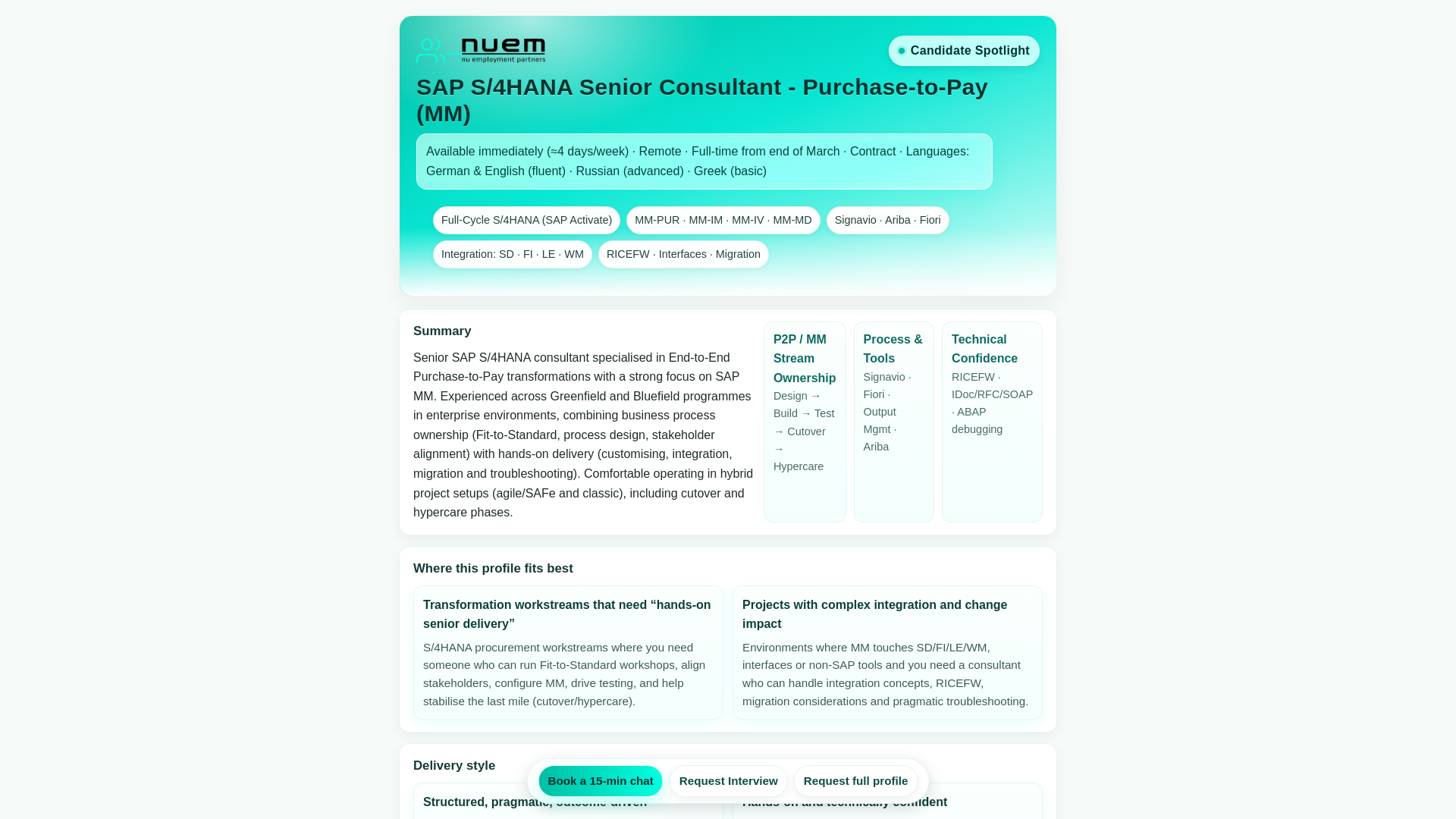 website screenshot of https://nuem-talent.pages.dev/