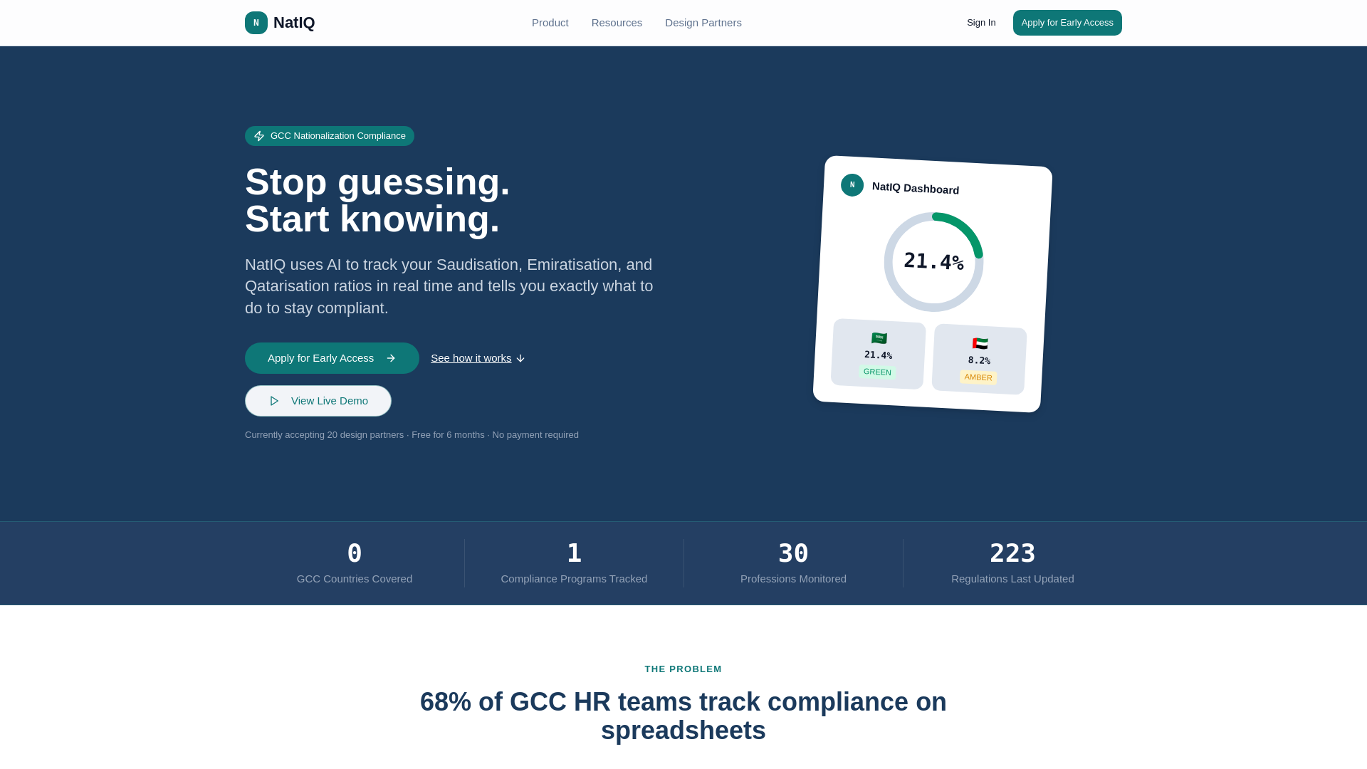 website screenshot of https://natiq.online/
