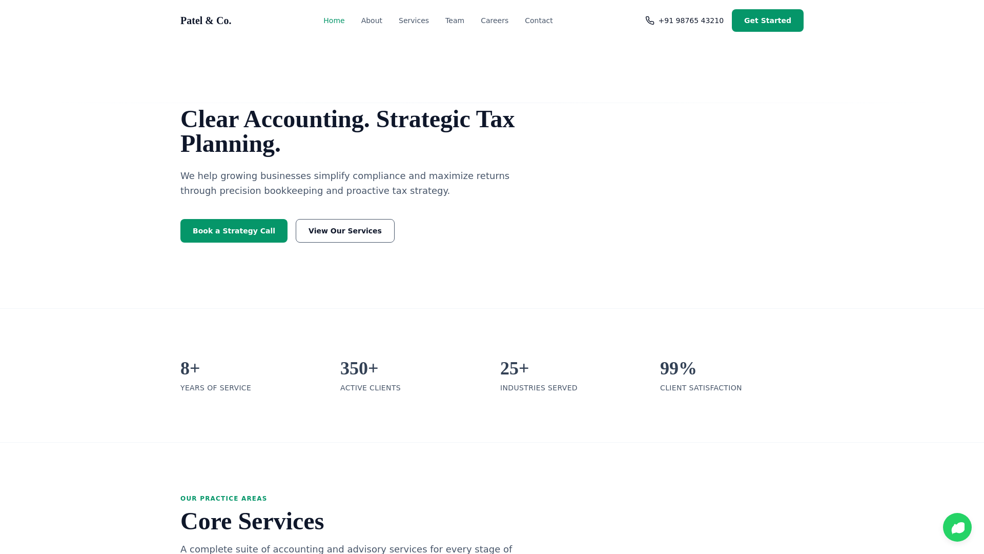 website screenshot of https://ca-minimal-clean.pages.dev/