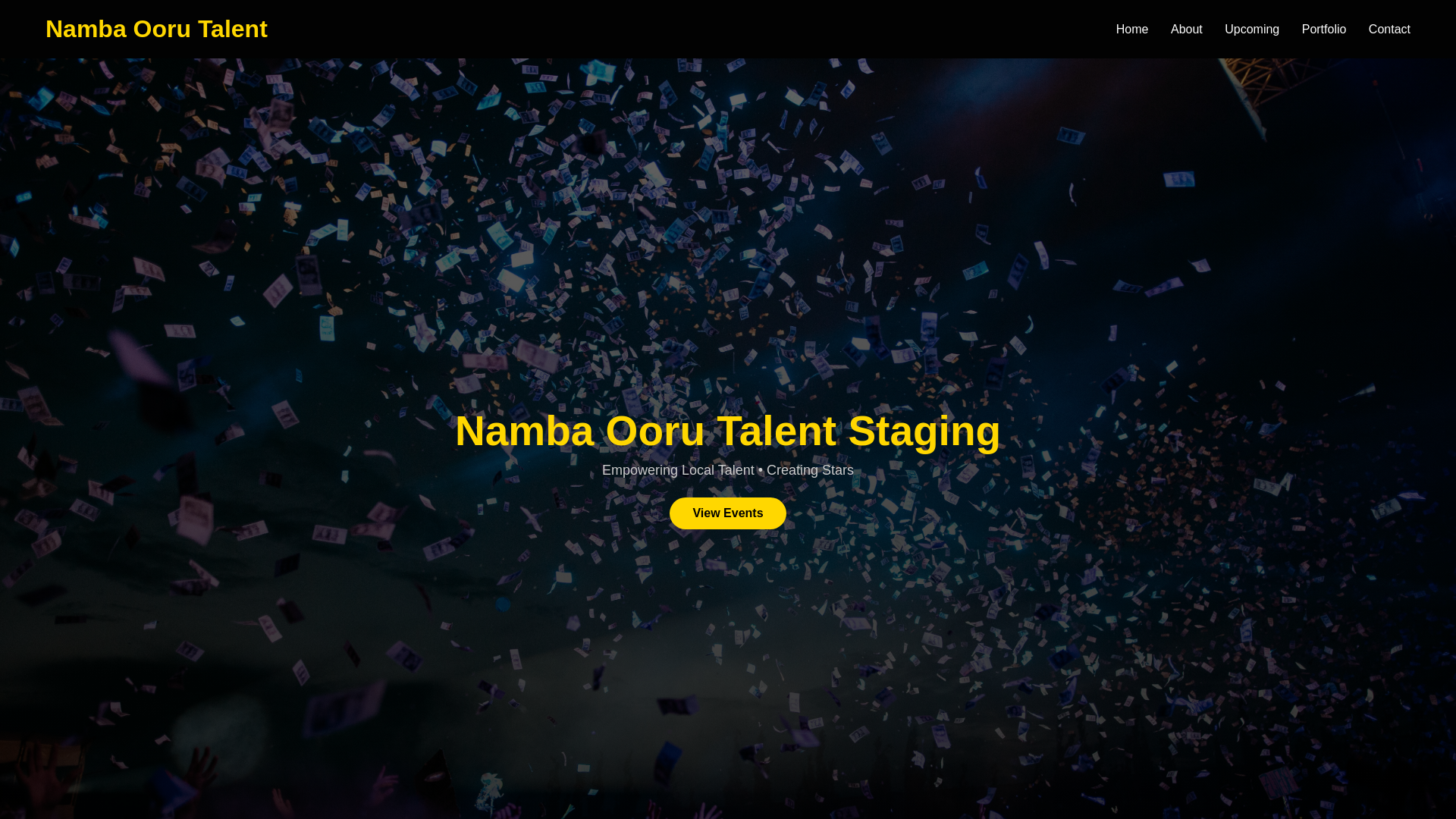 website screenshot of https://nambaoorutalentstaging.in