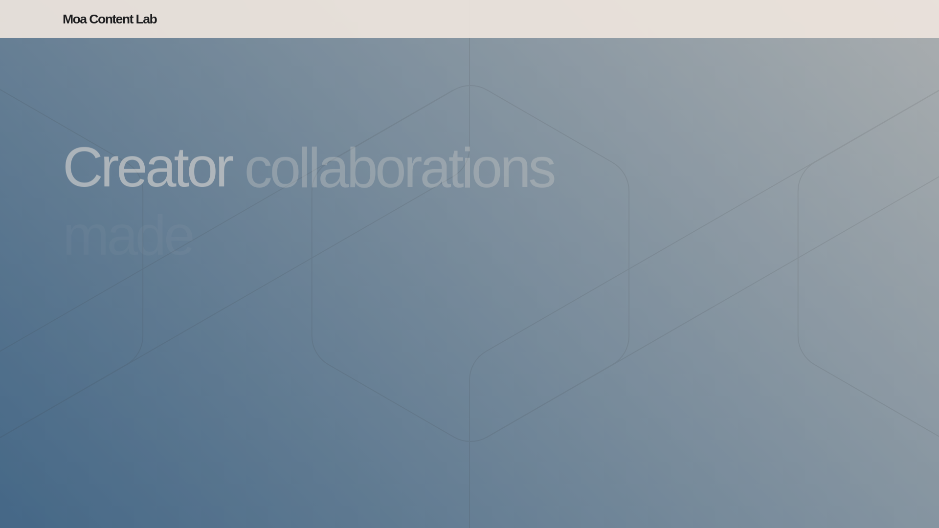 website screenshot of https://moacontentlab.com/