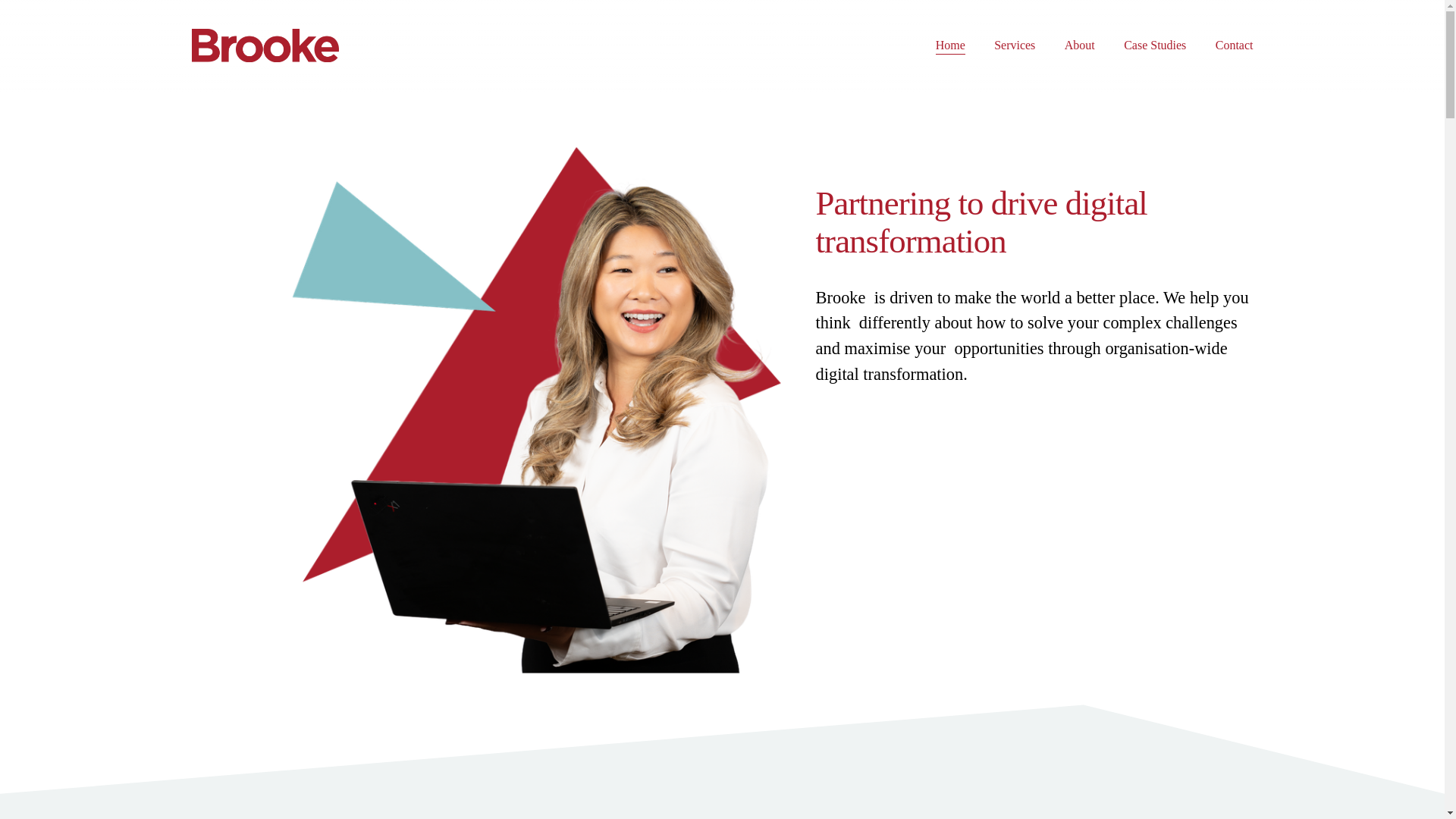 website screenshot of https://brooke.au/