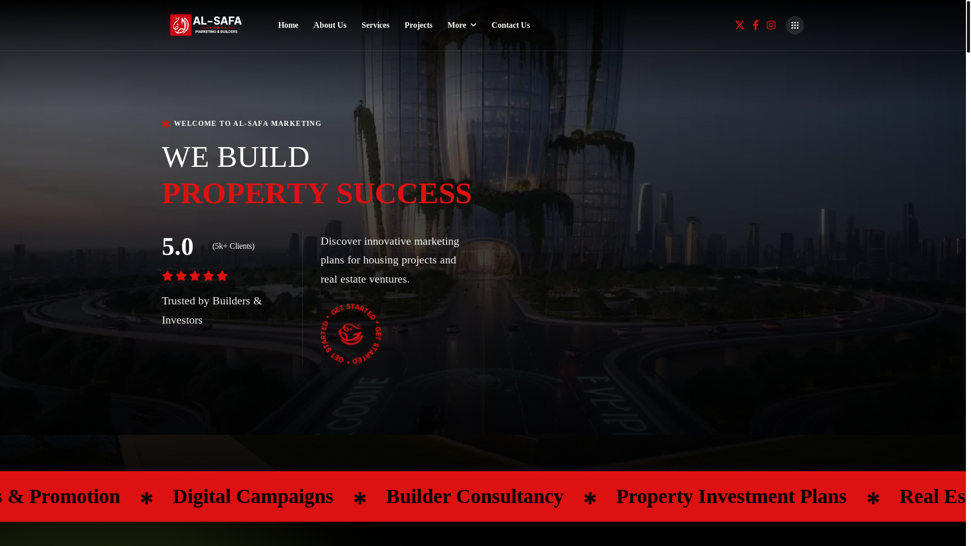 website screenshot of https://al-safamarketing.pages.dev/