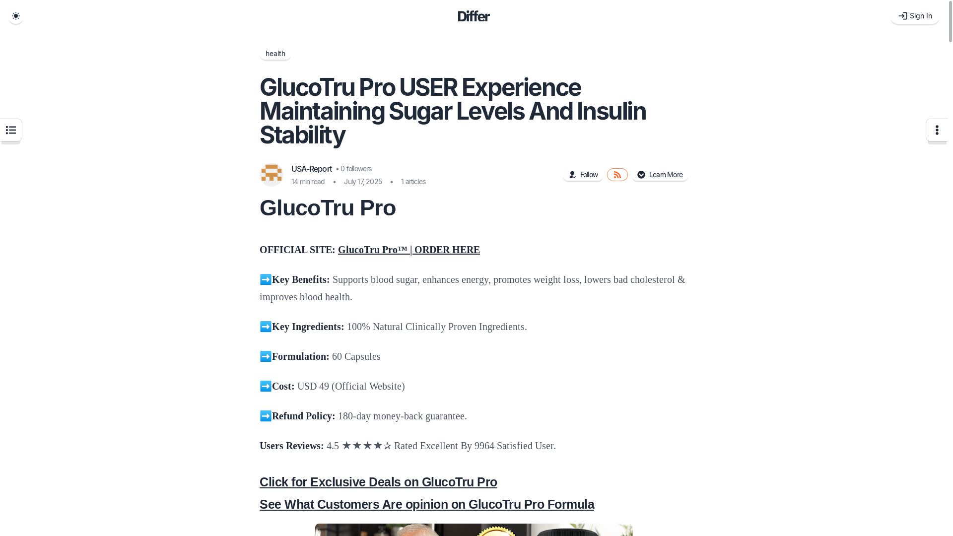 website screenshot of https://differ.blog/p/glucotru-pro-user-experience-maintaining-sugar-levels-and-insulin-st-d76d87