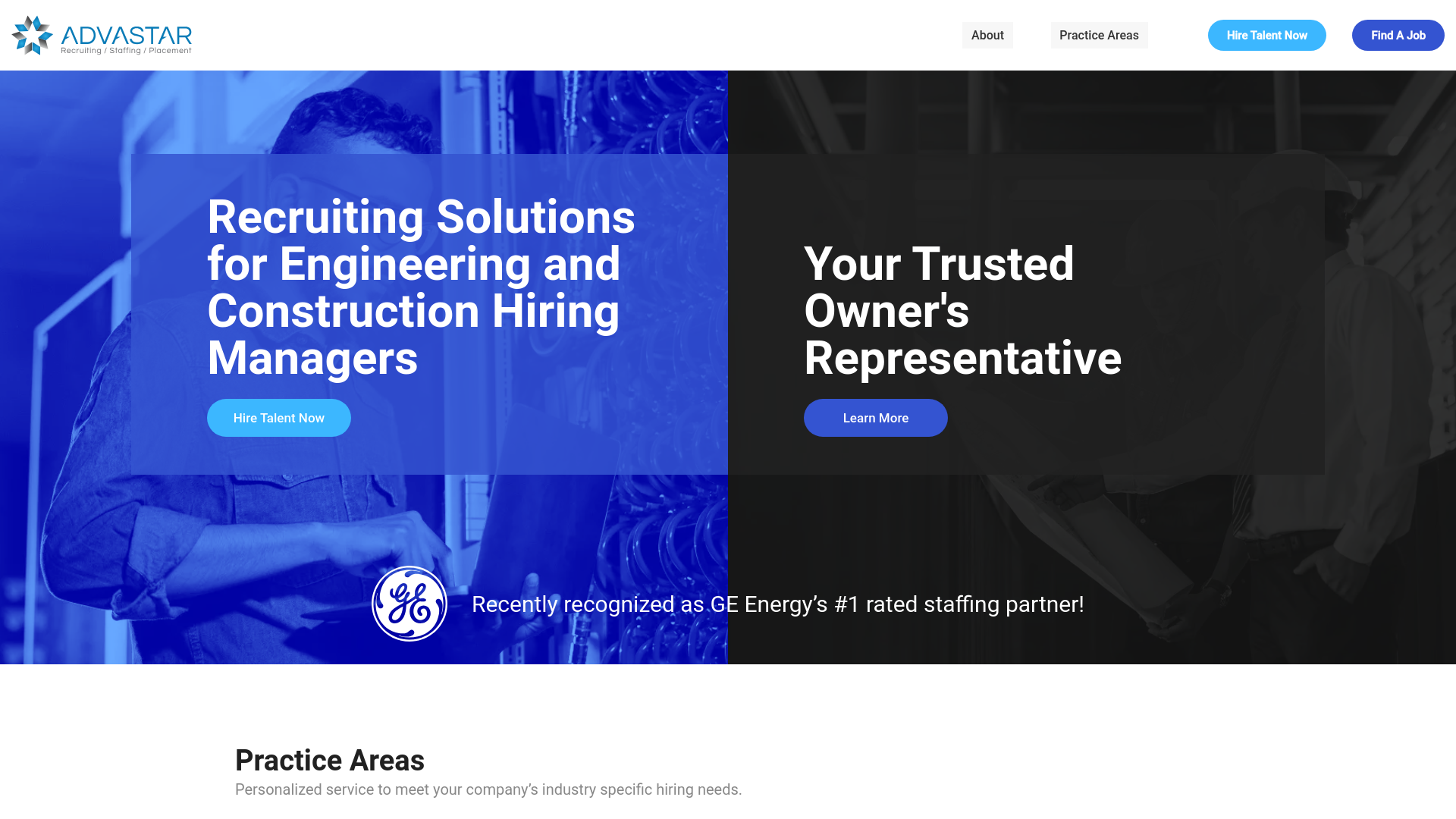 website screenshot of https://tryadvastarconsultants.com