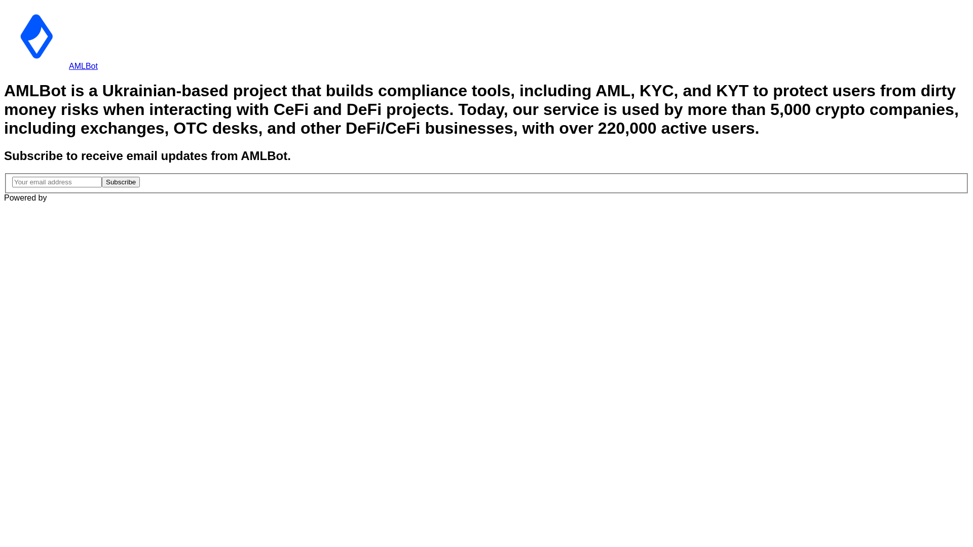 website screenshot of https://amlbot.gumroad.com/