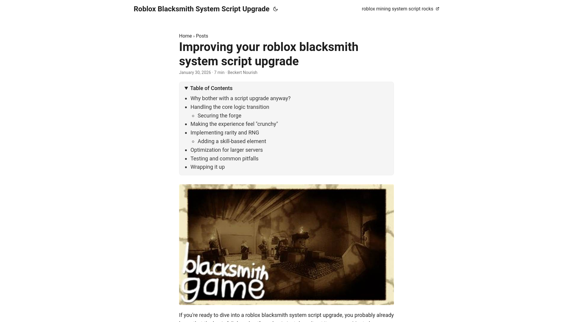 website screenshot of https://roblox-blacksmith-system-script-upgrade.pages.dev/