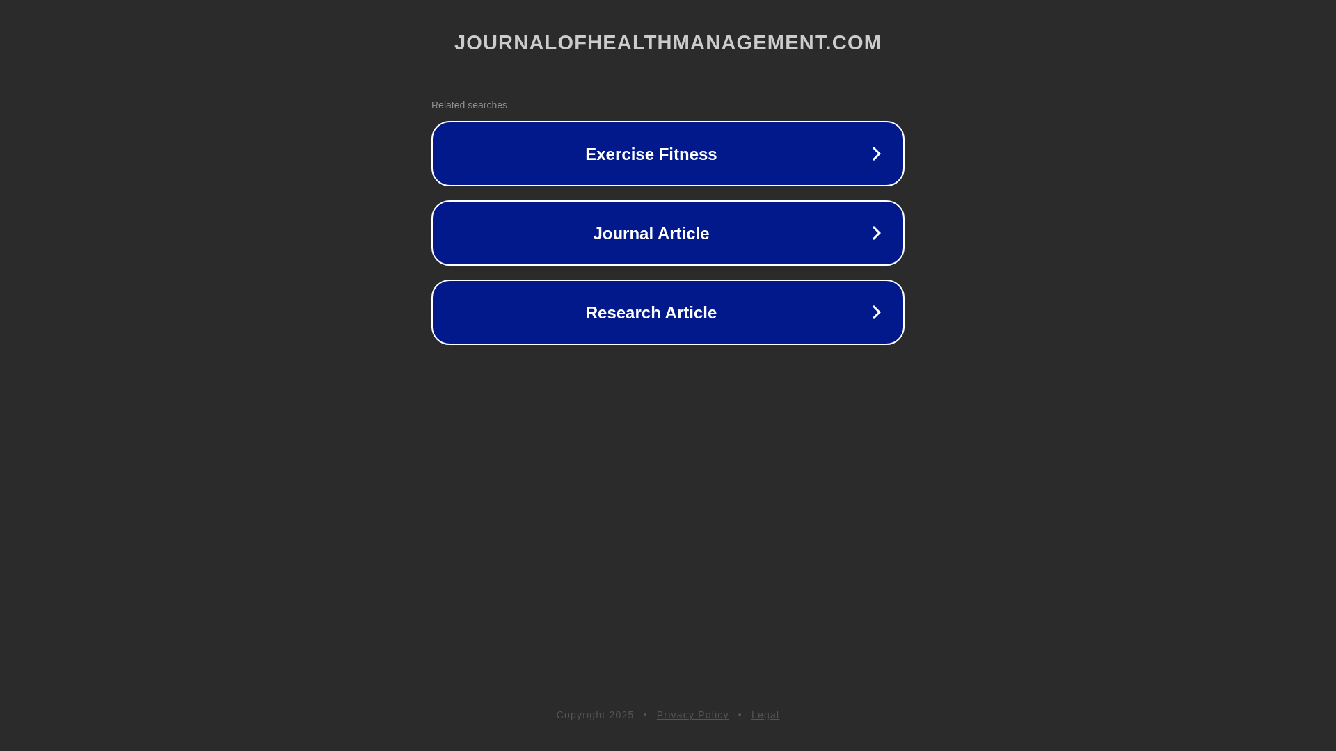 website screenshot of https://journalofhealthmanagement.com/