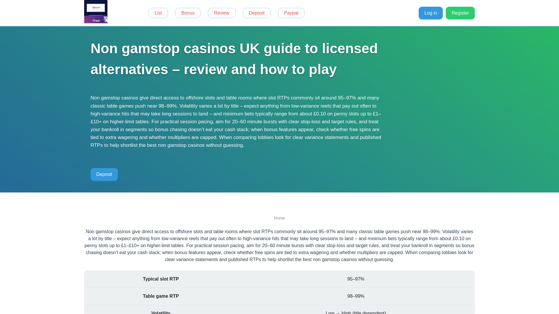 website screenshot of https://non-gamstop-casinos-slots.uk