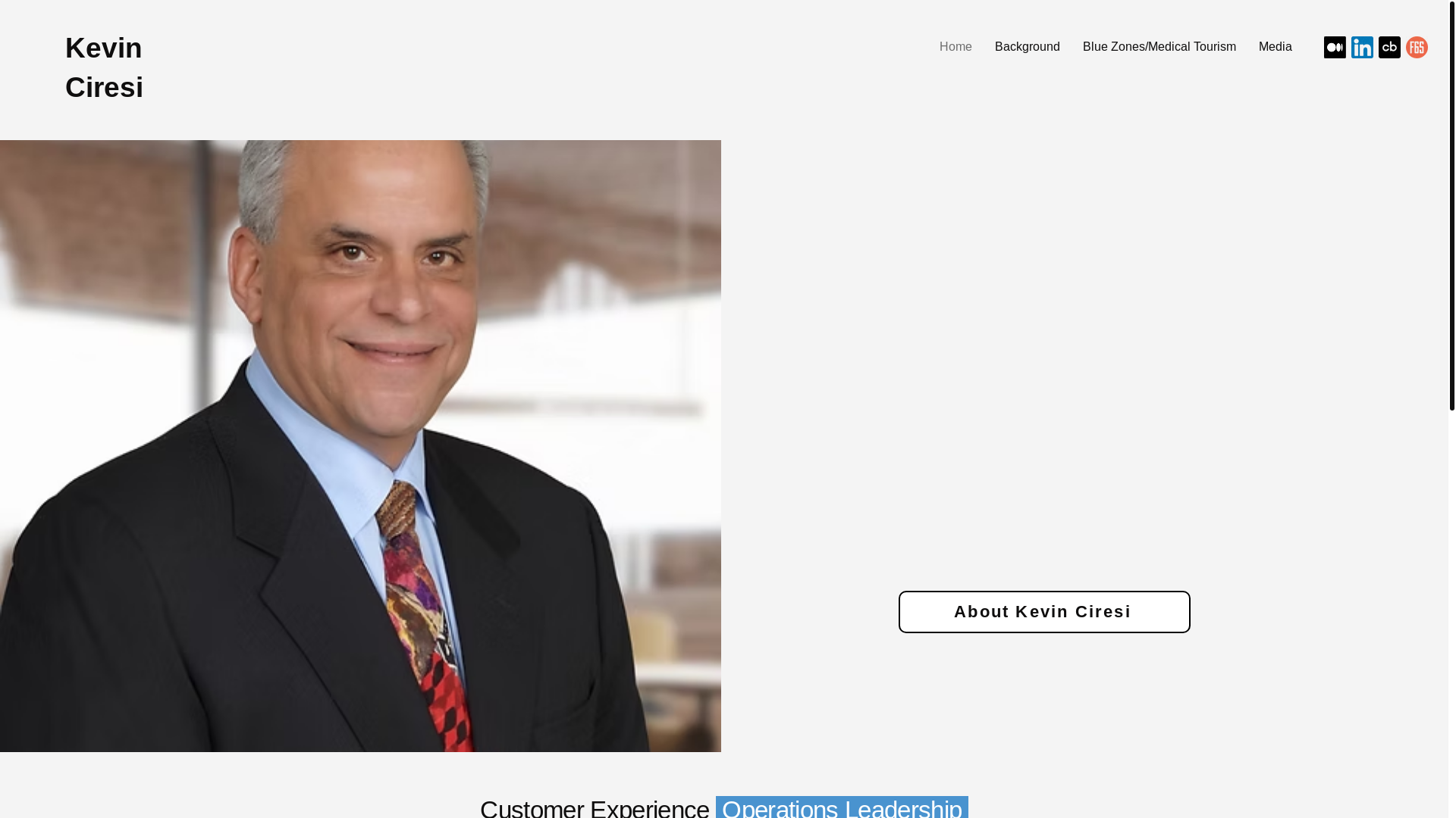 website screenshot of https://kevinciresi.com/