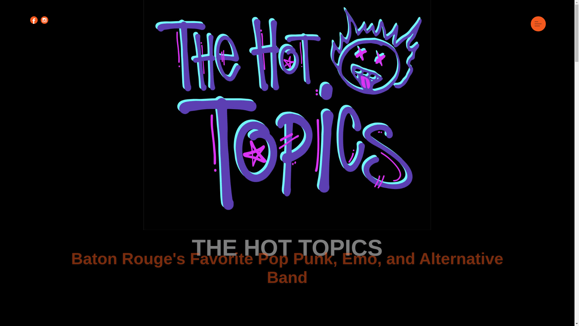 website screenshot of https://thehottopicsband.com/