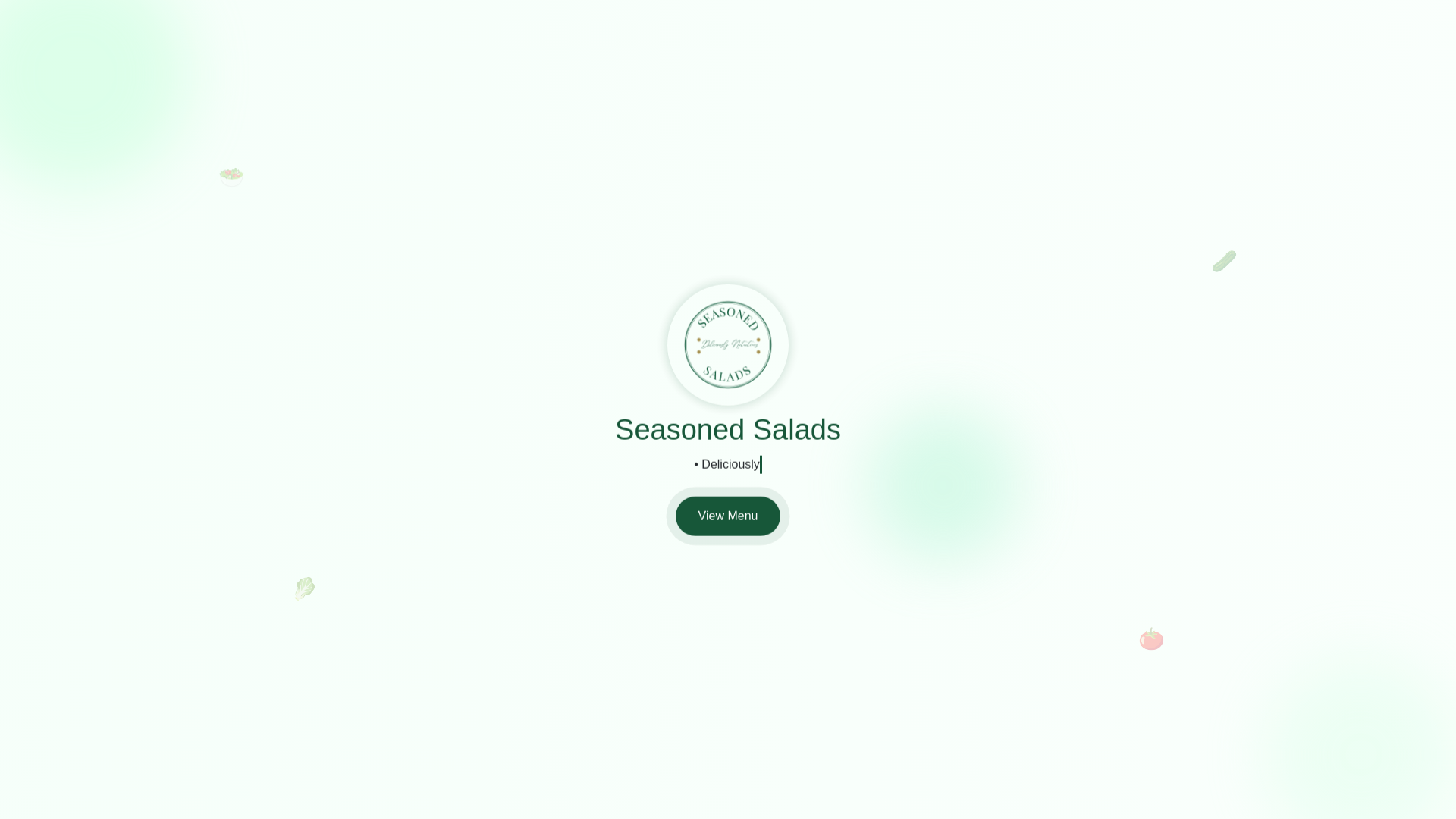 website screenshot of https://seasonedsalads.in/