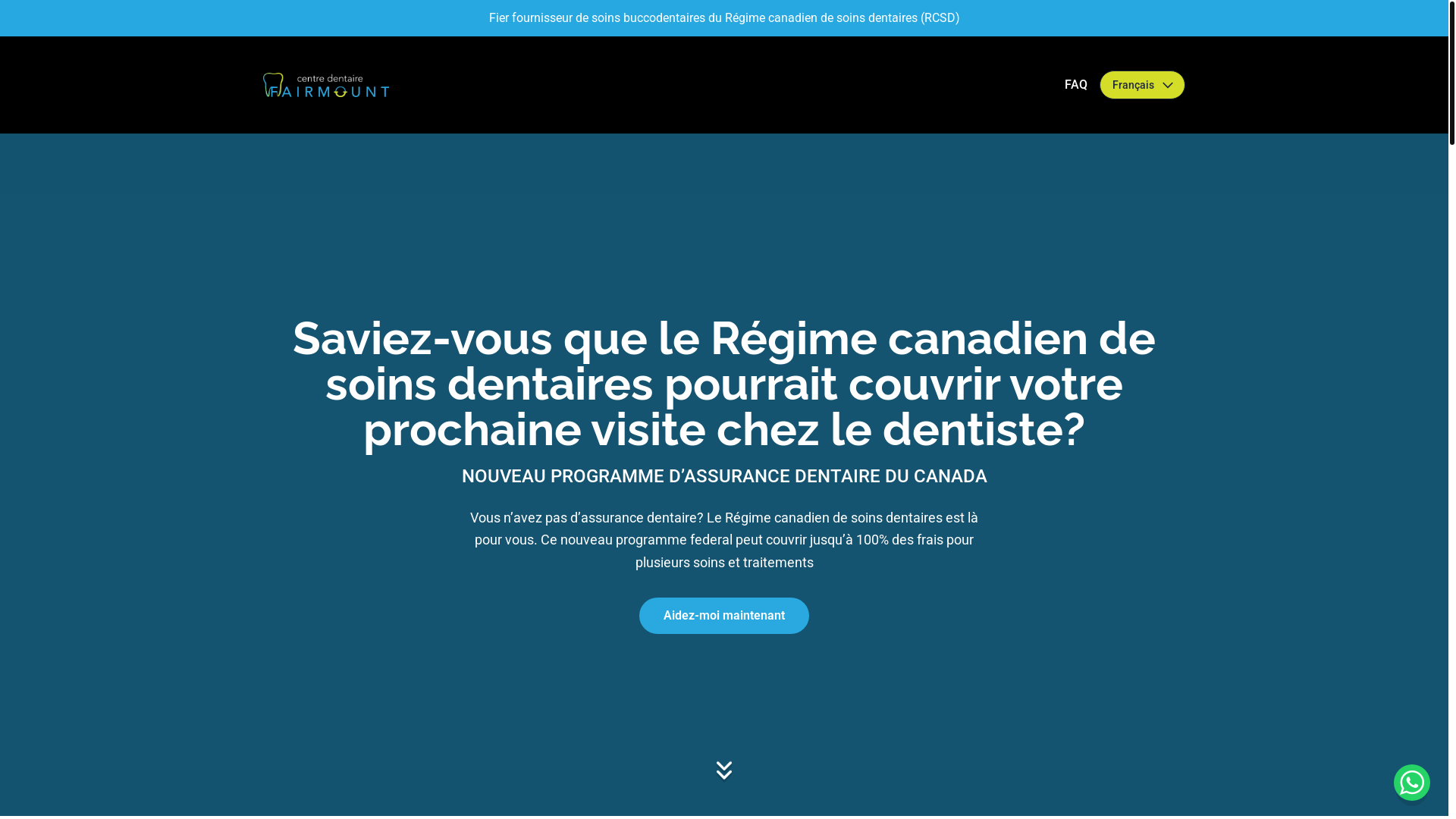 website screenshot of https://regime-canadien-de-soins-dentaires.pages.dev/