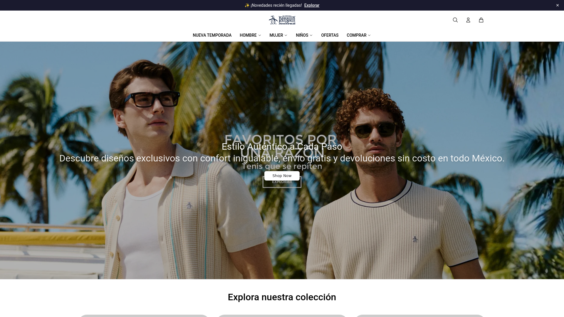 website screenshot of https://officialoriginalpenguinshoes.shop