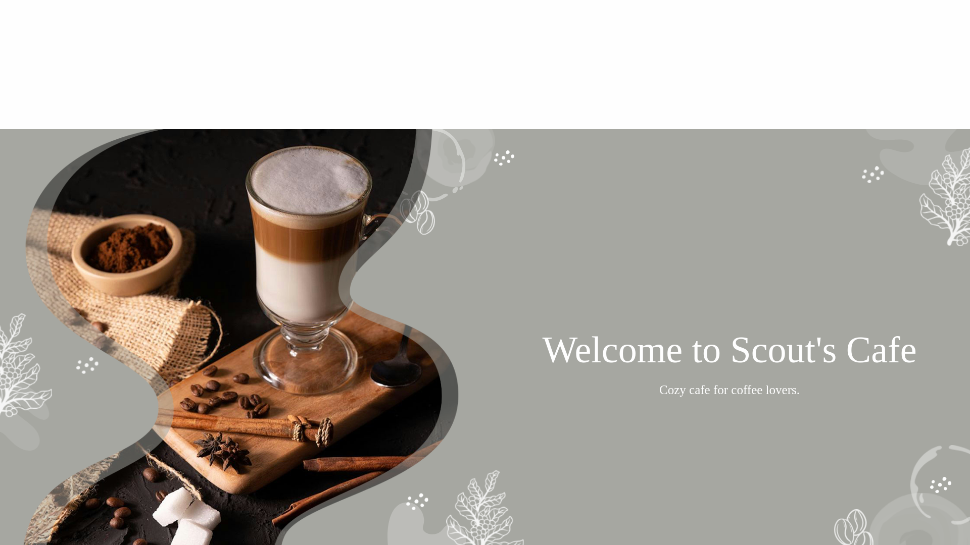 website screenshot of https://scoutscafe.org