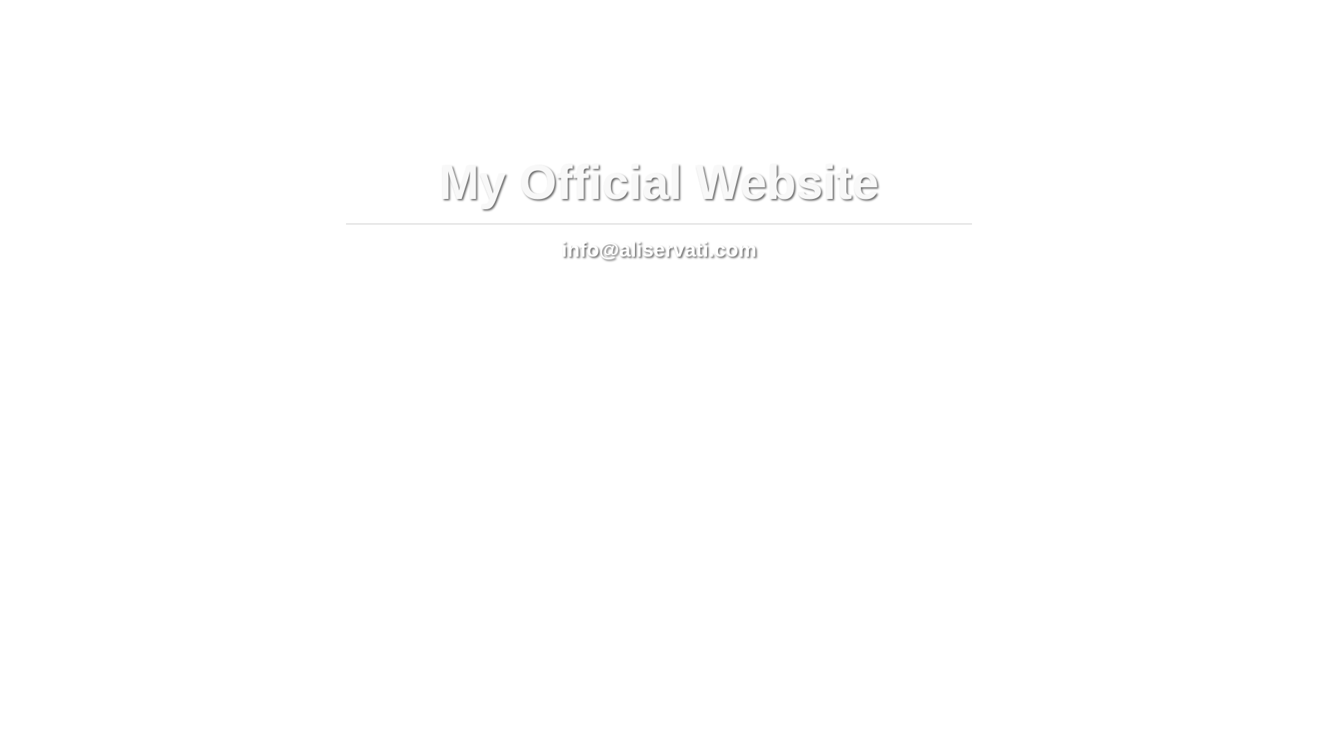 website screenshot of https://aliservati.ir/