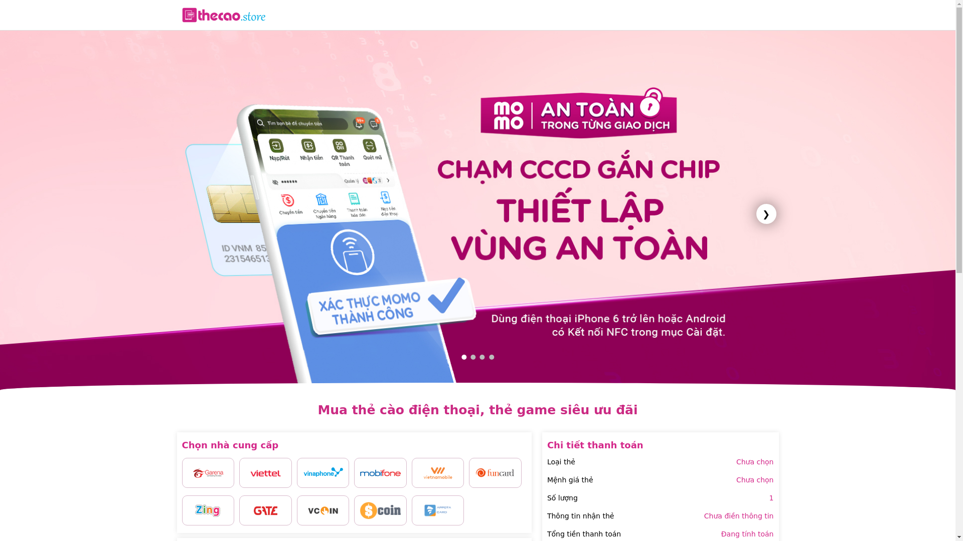 website screenshot of https://thecao247.click/